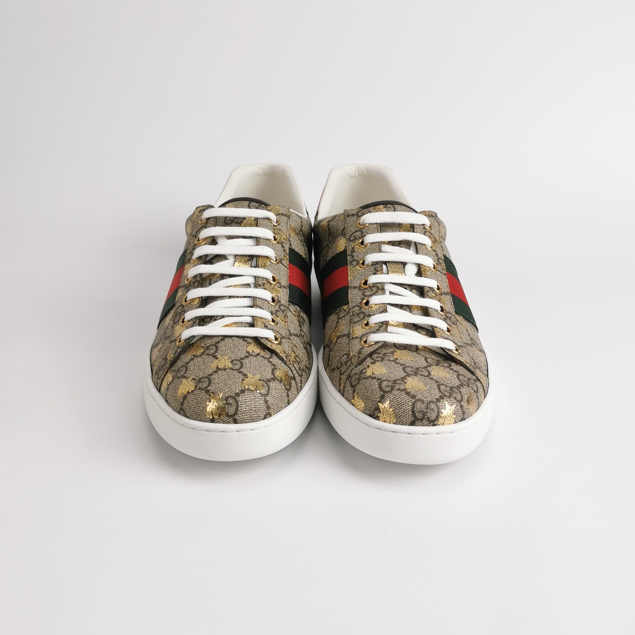 Gucci Gucci Bee GG Supreme Ace Sneakers 12.5 Size US 13 / EU 46 - 4 Thumbnail