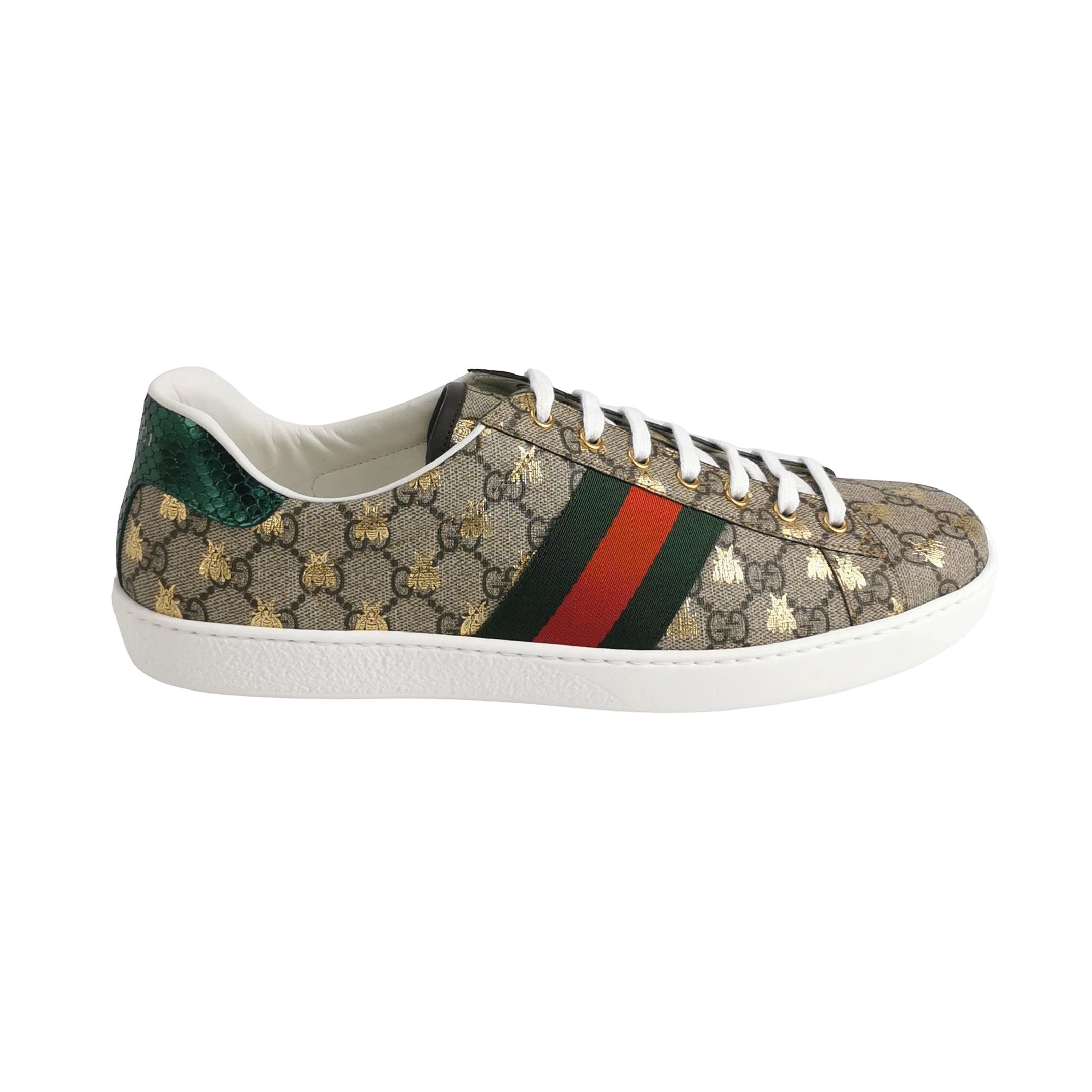 Gucci Gucci Bee GG Supreme Ace Sneakers 46 Size US 13 / EU 46 - 2 Thumbnail
