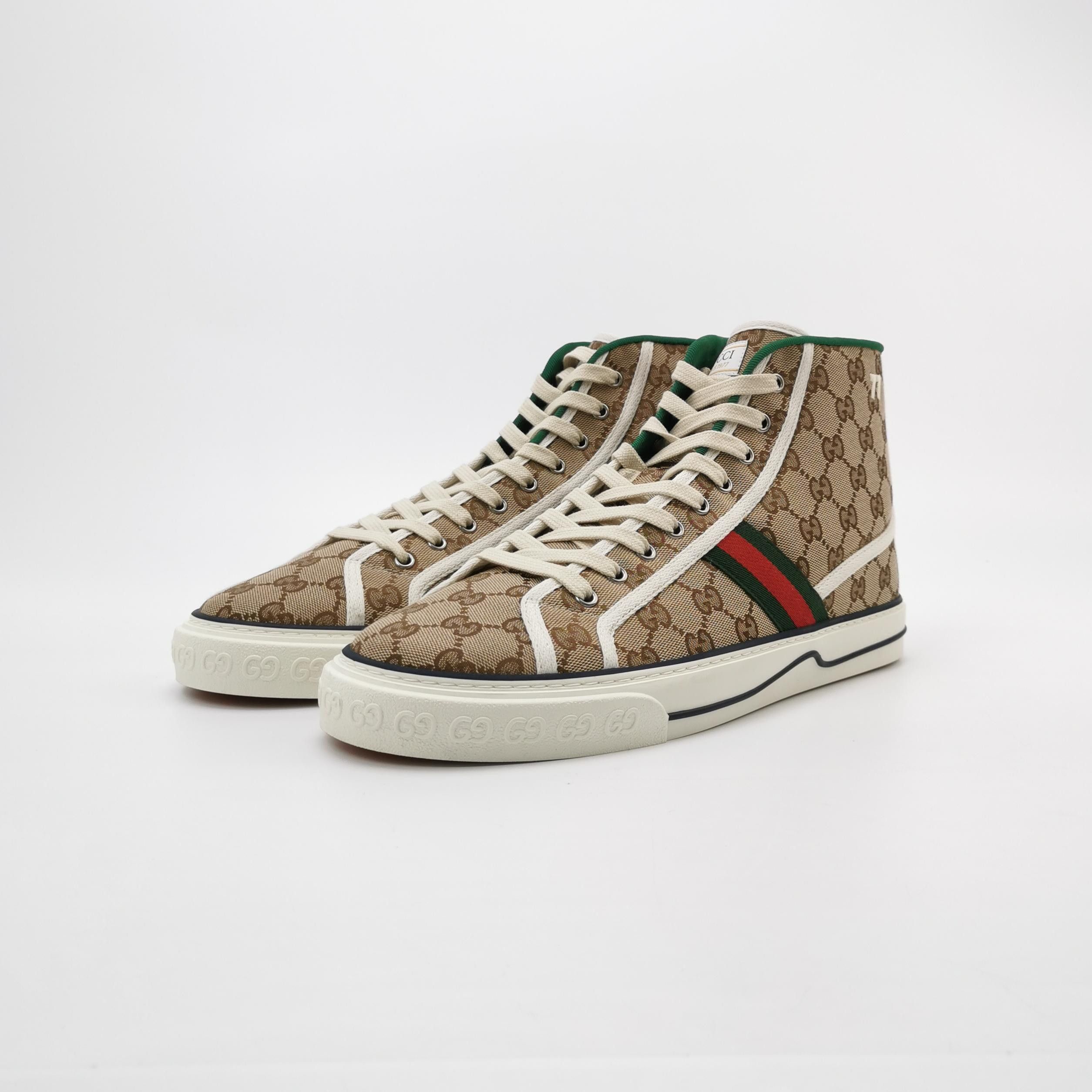 Gucci Gucci GG Supreme Tennis 1977 Hi-Top Sneakers 47 Size US 14 / EU 47 - 5 Thumbnail