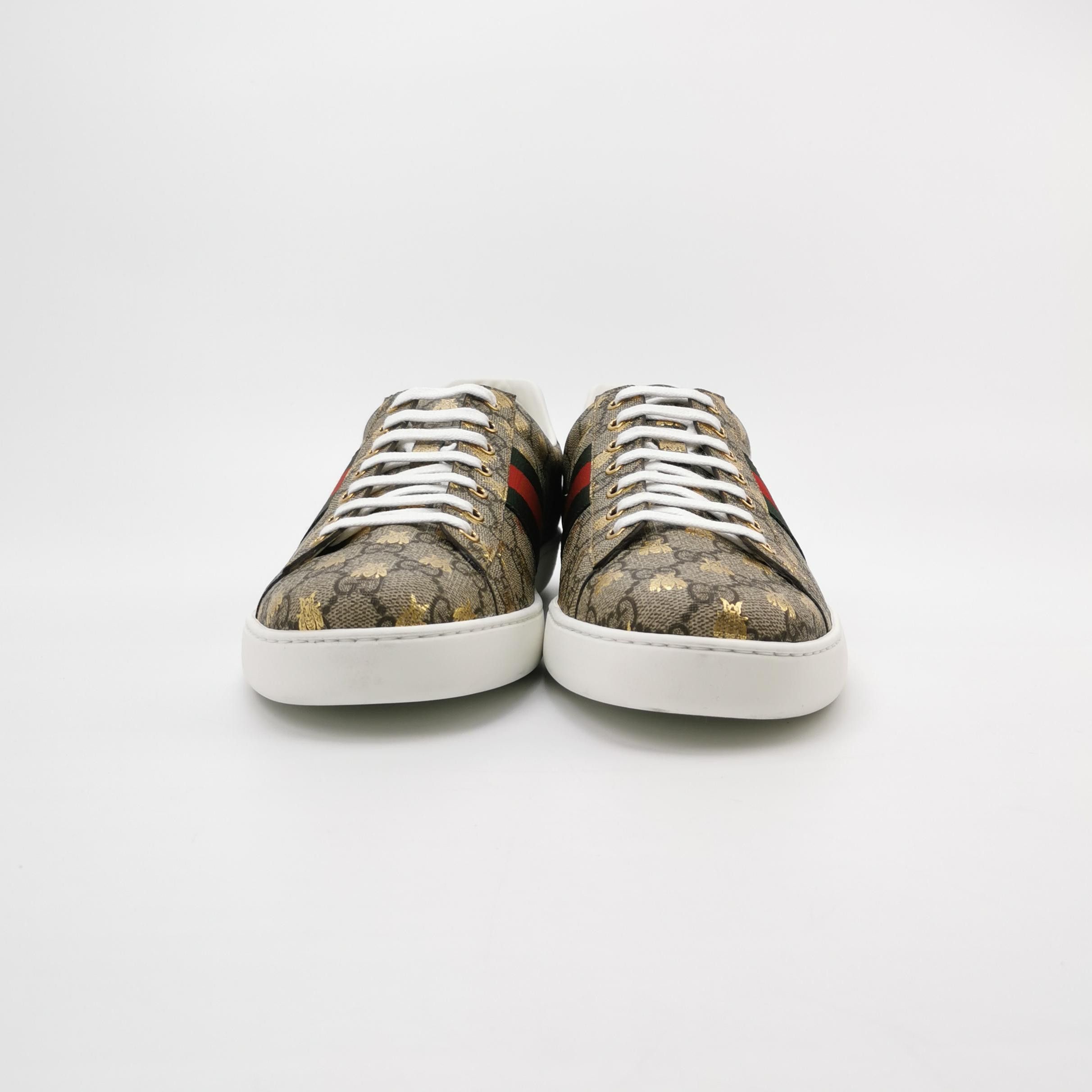 Gucci Gucci Bee GG Monogram Ace Sneakers 47 Size US 14 / EU 47 - 4 Thumbnail