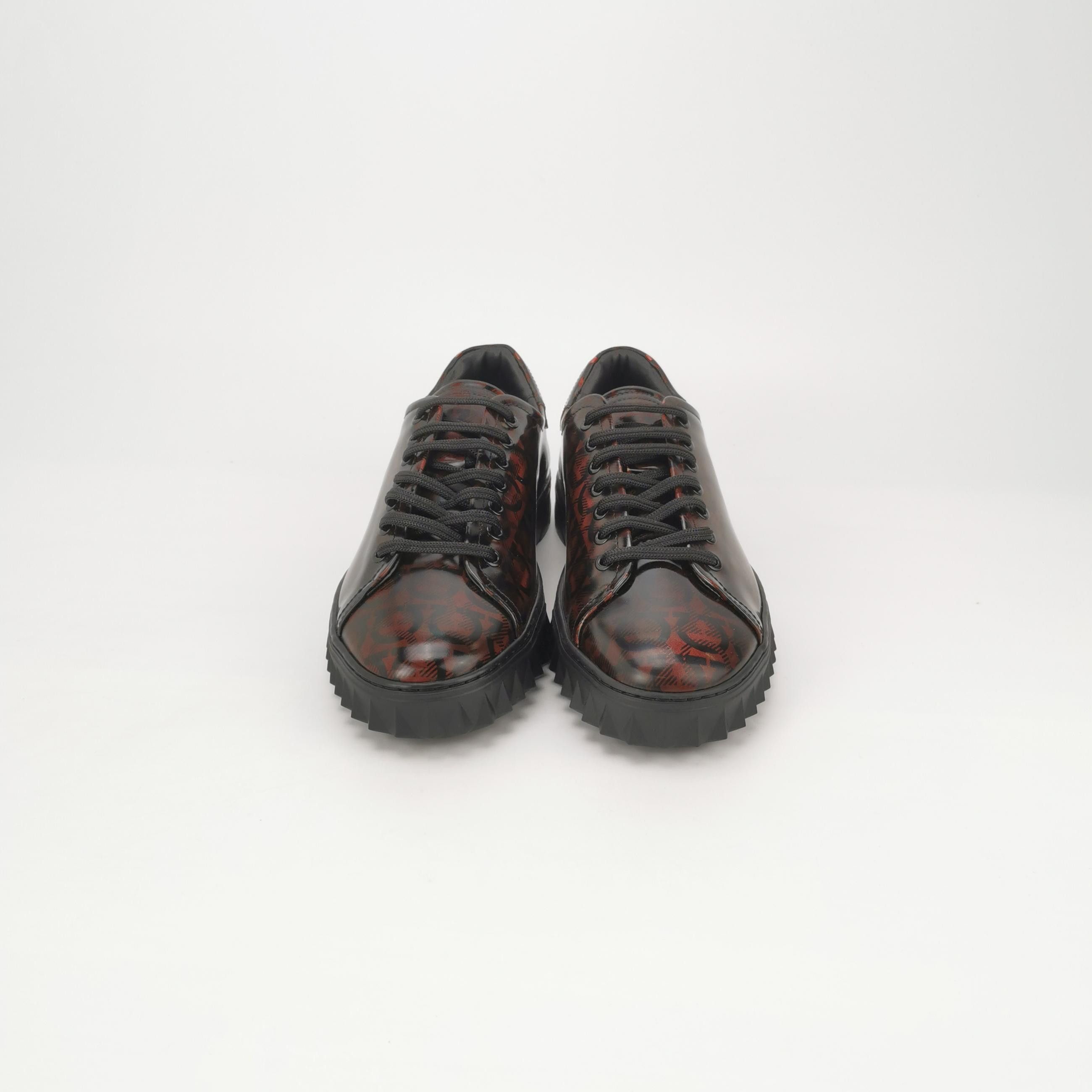 Salvatore Ferragamo Salvatore Ferragamo Monogram Leather Sneakers 41.5 Size US 8 / EU 41 - 4 Thumbnail