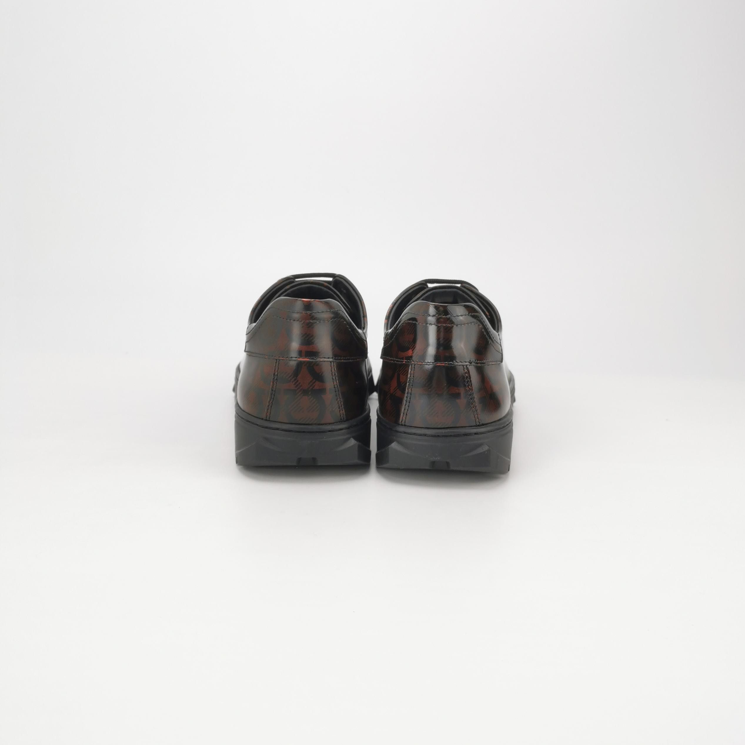 Salvatore Ferragamo Salvatore Ferragamo Monogram Leather Sneakers 41.5 Size US 8 / EU 41 - 5 Thumbnail