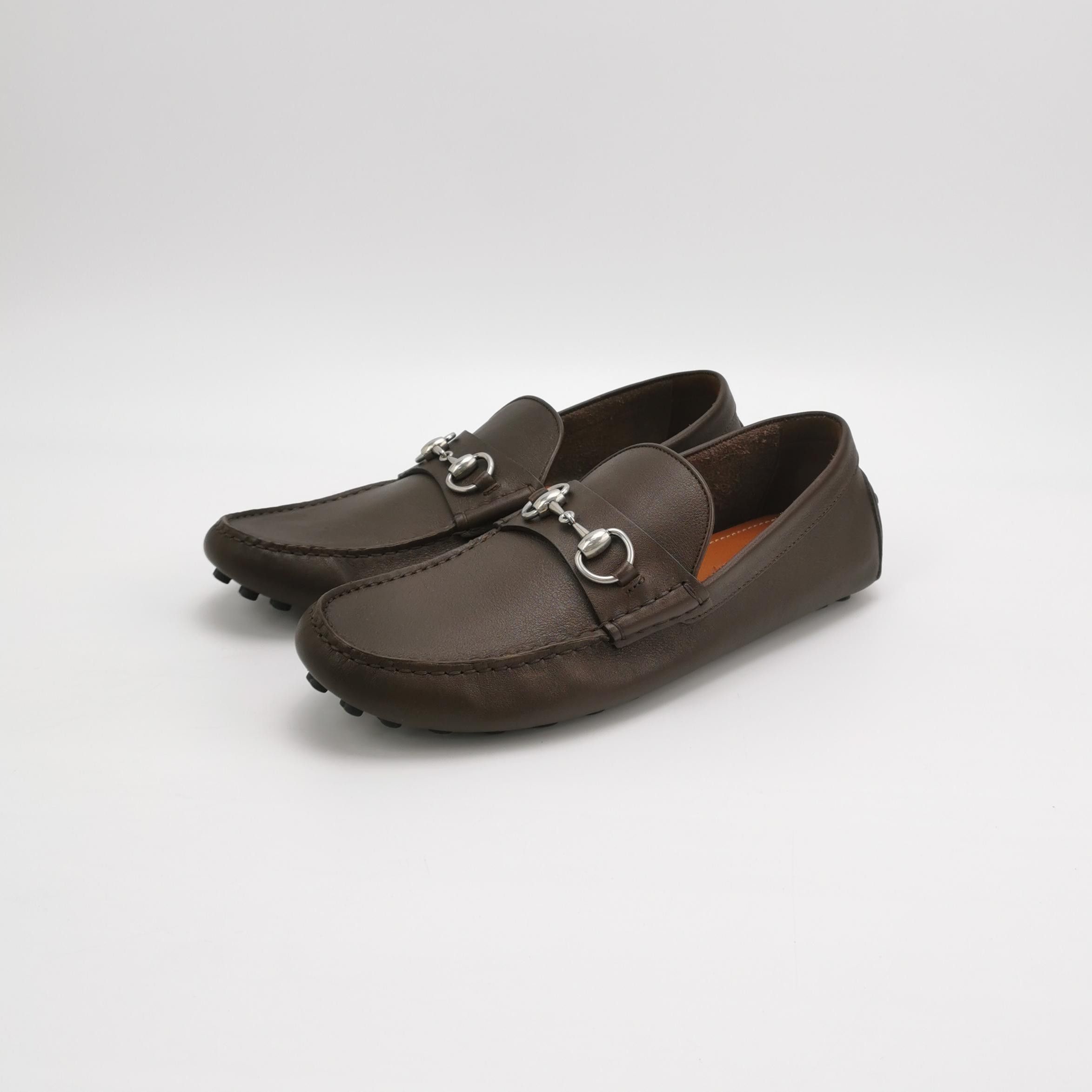 Gucci Gucci Interlocking G Leather Drivers EU 41 Size US 8 / EU 41 - 3 Thumbnail