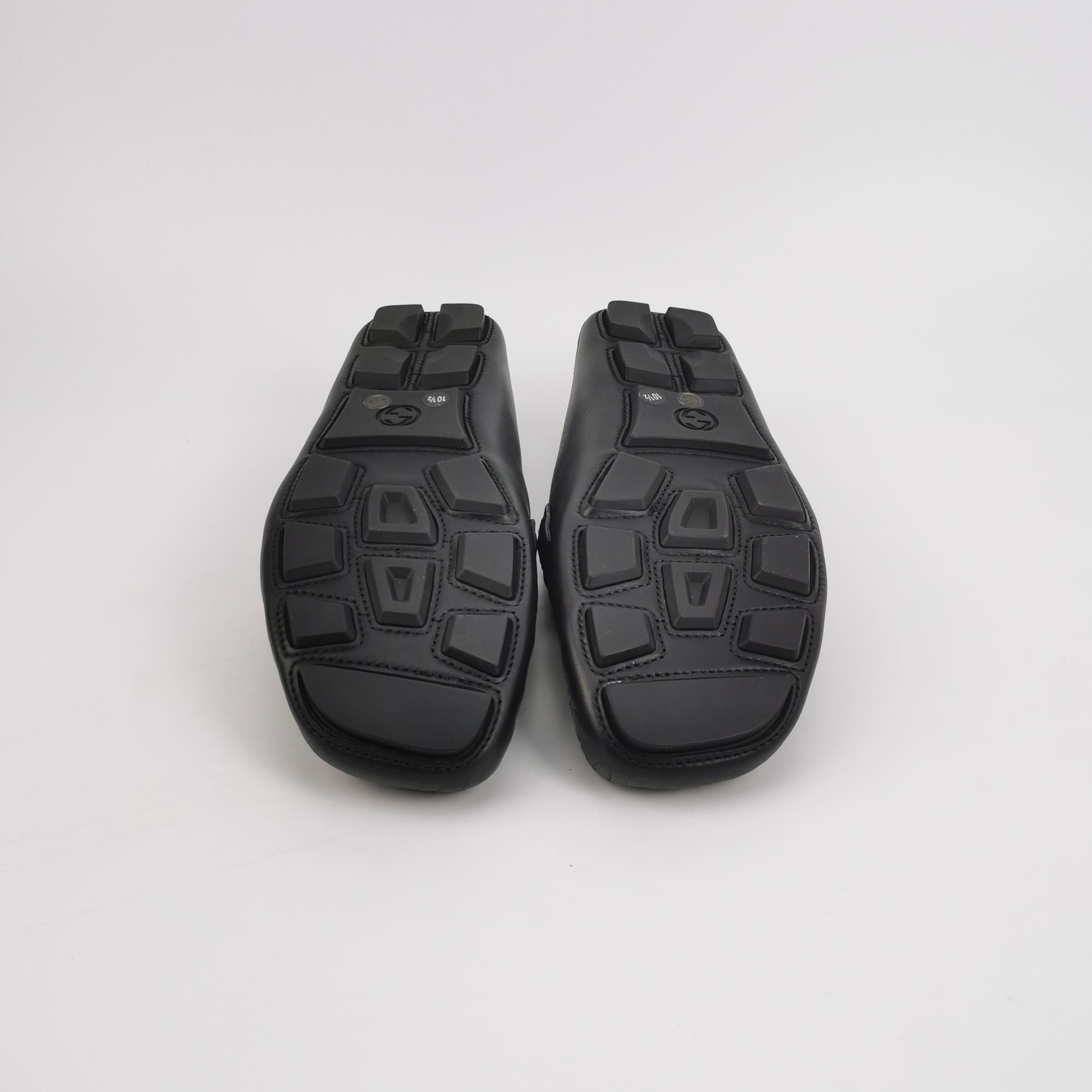 Gucci Gucci Web Stripe Leather Loafers 10.5 Size US 11 / EU 44 - 6 Thumbnail
