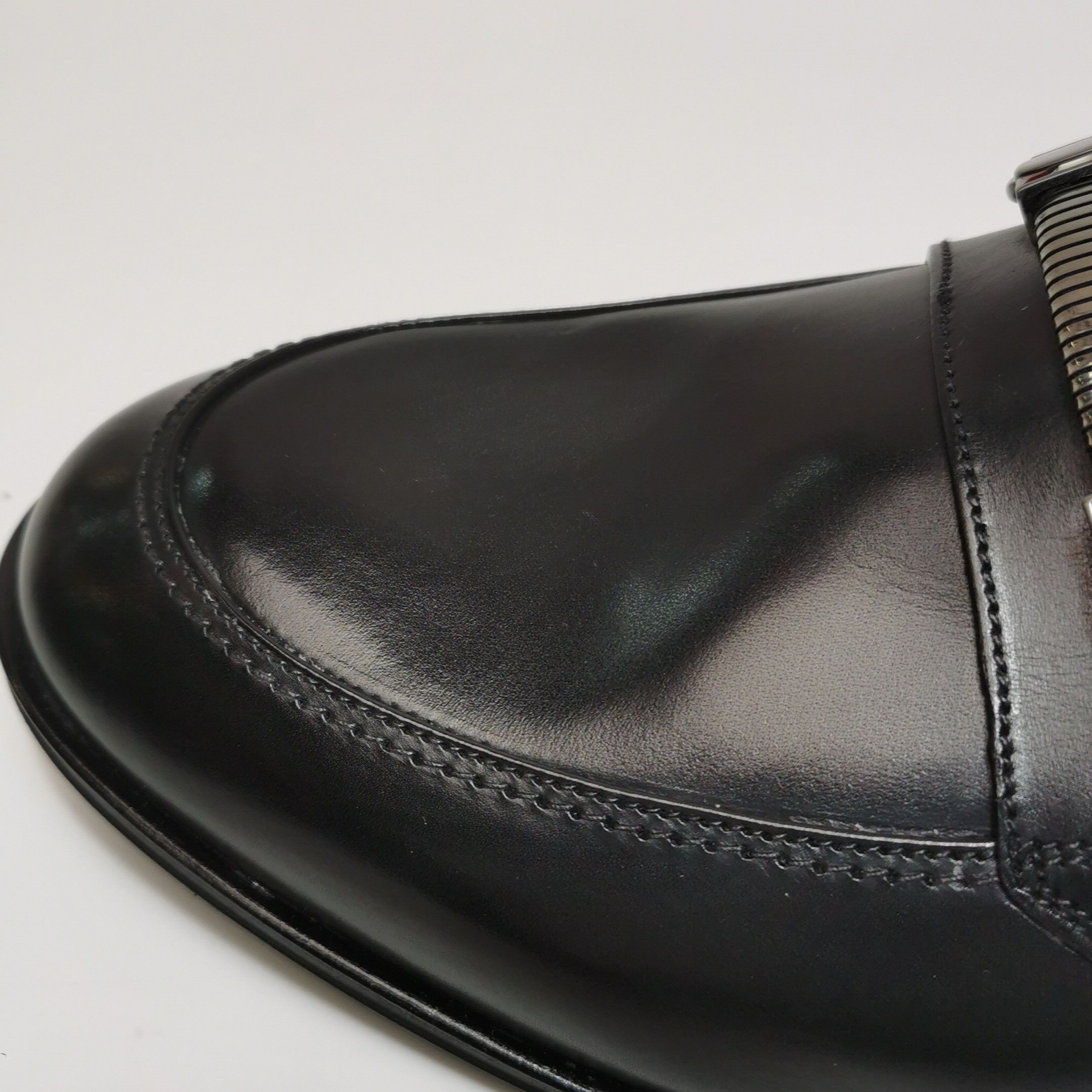 Bally Bally Metal Logo Buckle Leather Loafers US 8 Size US 8 / EU 41 - 11 Thumbnail