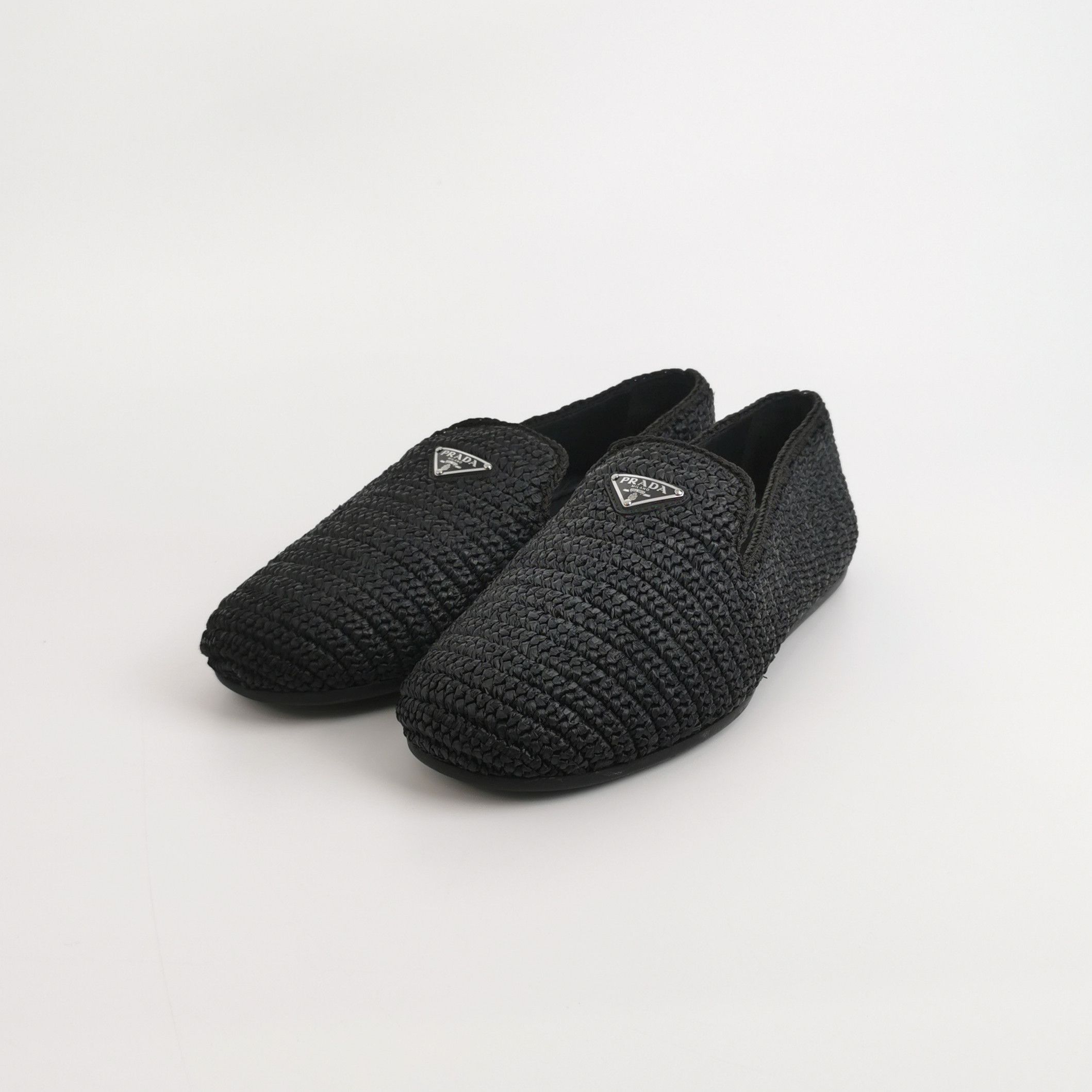 Prada Prada Woven Triangle Logo Slip-ons 41 Size US 8 / EU 41 - 3 Thumbnail