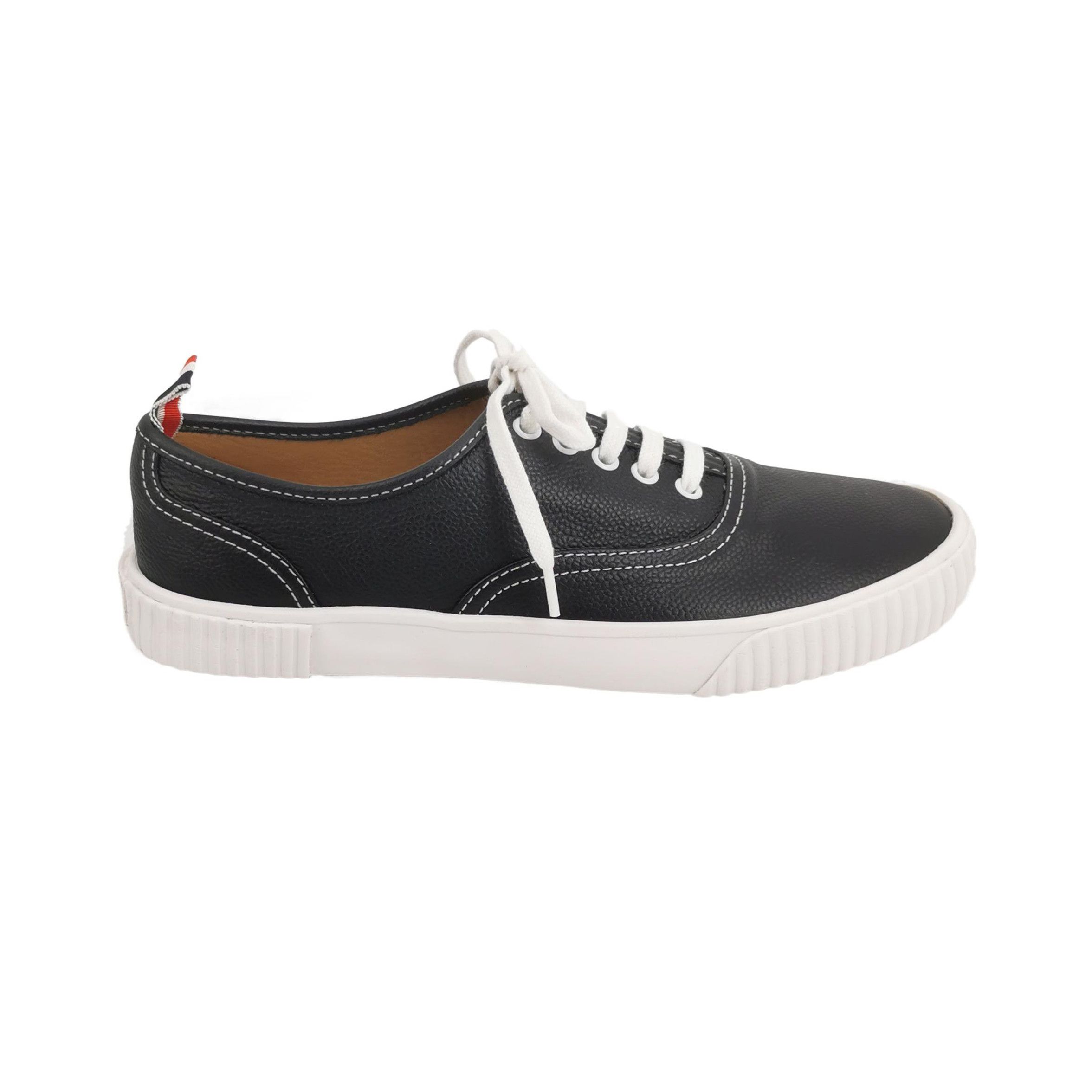 Thom Browne Thom Browne Pebble Grain Leather Low-Top Sneakers 42 Size US 9 / EU 42 - 2 Thumbnail