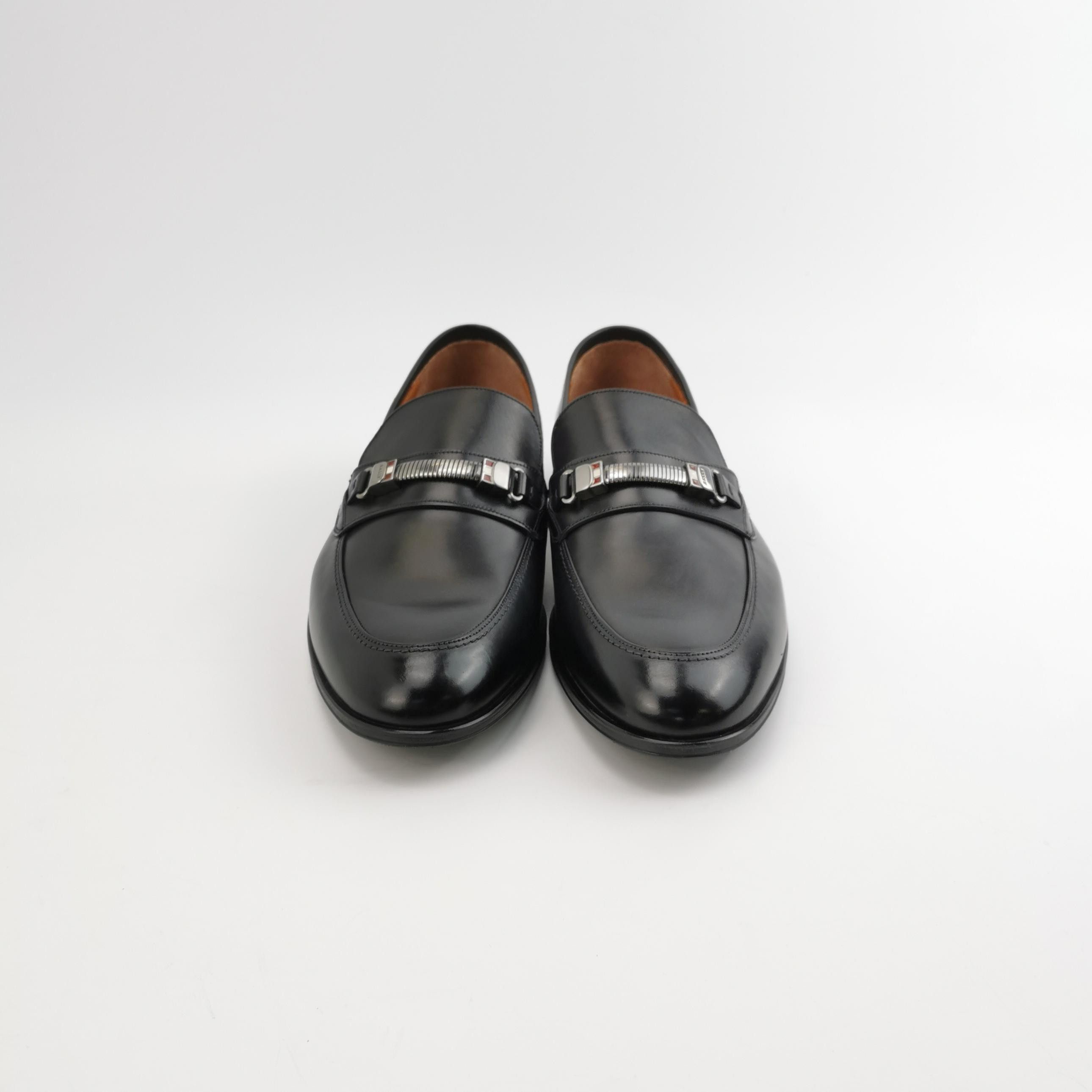 Bally Bally Black Leather Bit Loafers Size US 10 Size US 10 / EU 43 - 4 Thumbnail