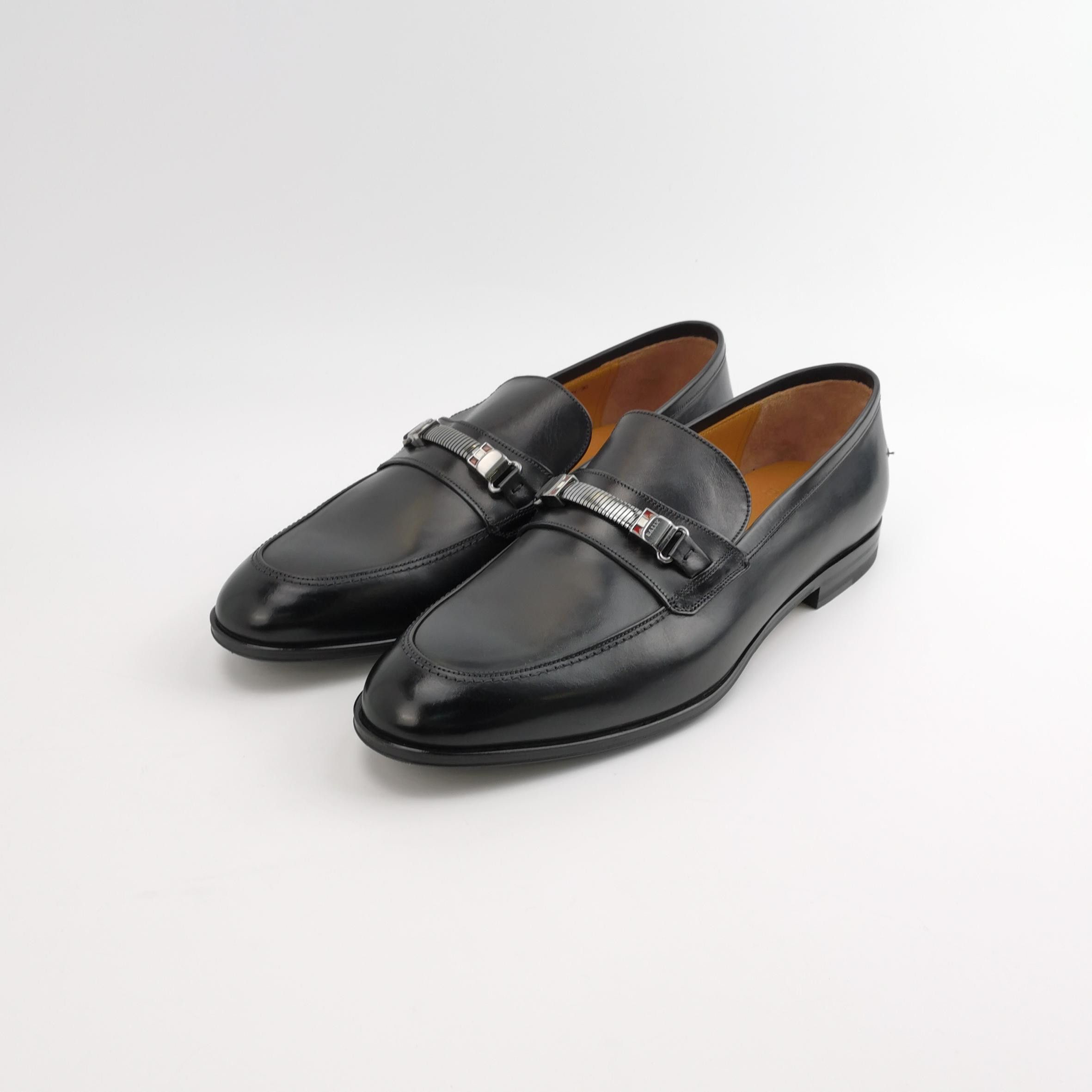 Bally Bally Black Leather Bit Loafers Size US 10 Size US 10 / EU 43 - 3 Thumbnail