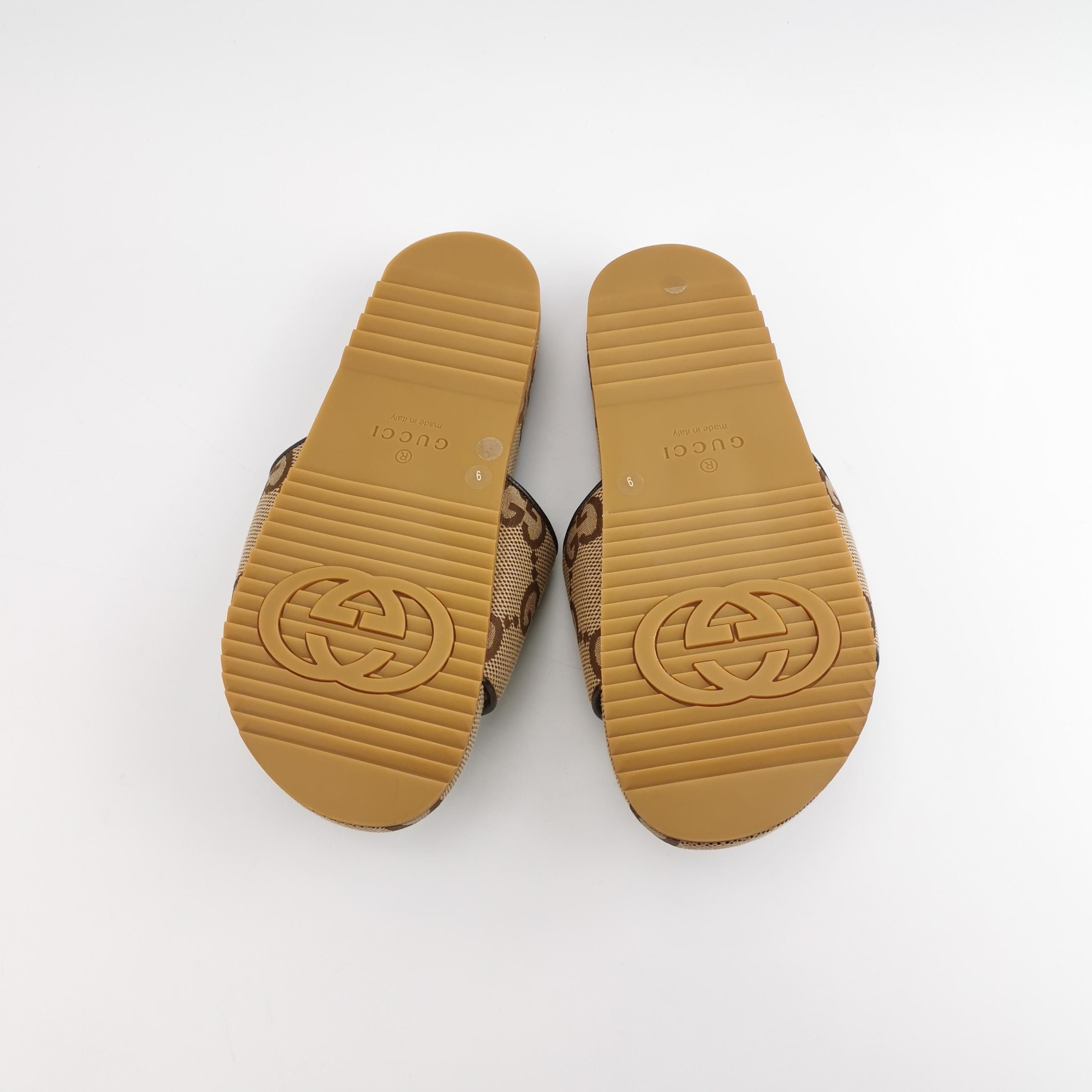 Gucci Gucci GG Supreme Canvas Lambskin Slides Size 43 Size US 10 / EU 43 - 6 Thumbnail