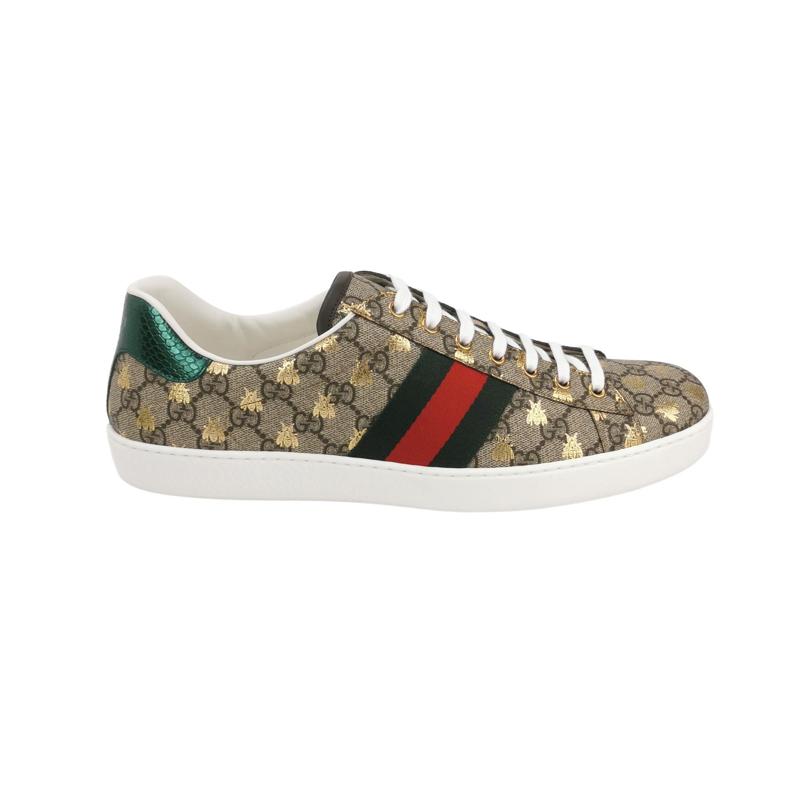 Gucci Gucci Bee Pattern GG Supreme Ace Sneakers 47 Size US 14 / EU 47 - 2 Thumbnail