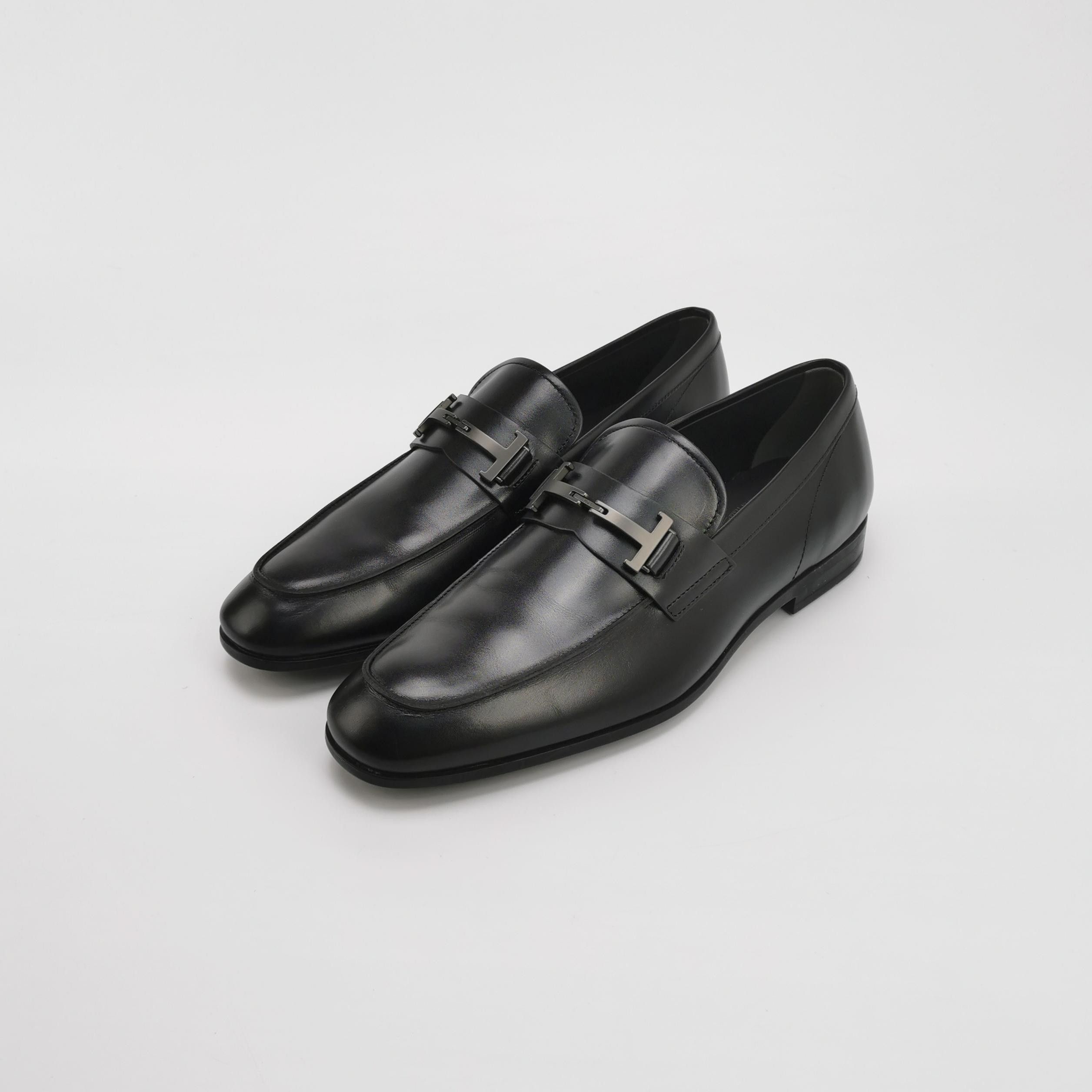 Tod's Tod's Logo Buckle Leather Loafers EU 40.5 Size US 7 / EU 40 - 3 Thumbnail