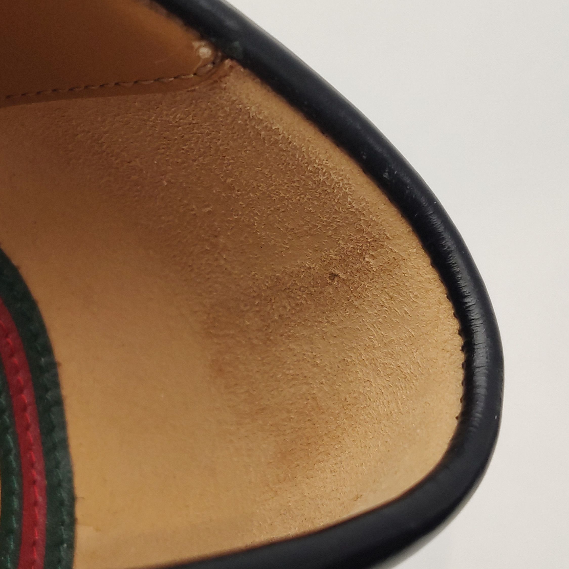 Gucci Gucci Web Stripe Leather Loafers US 11 Size US 11 / EU 44 - 13 Thumbnail