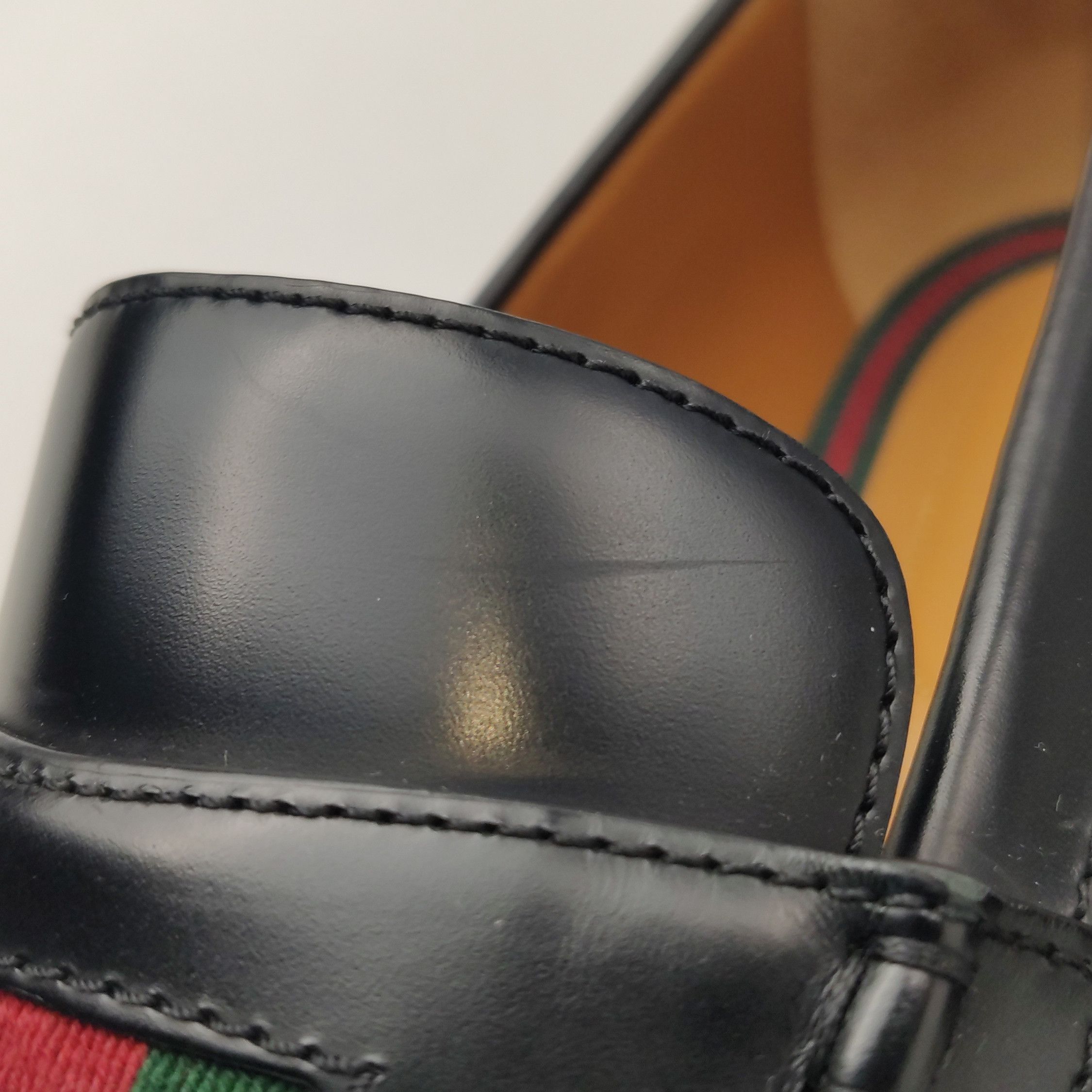 Gucci Gucci Web Stripe Leather Loafers US 11 Size US 11 / EU 44 - 9 Thumbnail