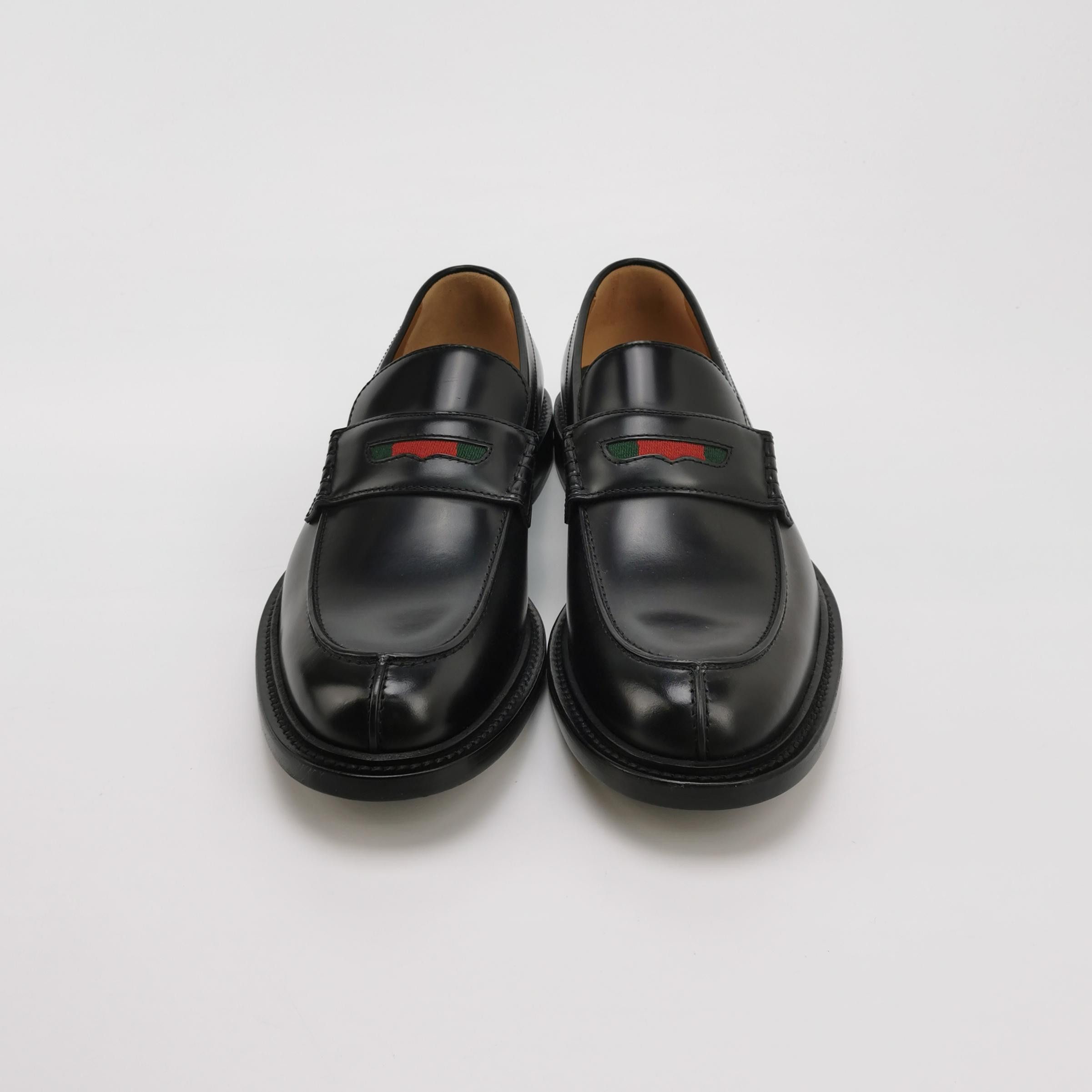 Gucci Gucci Web Stripe Leather Loafers US 11 Size US 11 / EU 44 - 4 Thumbnail