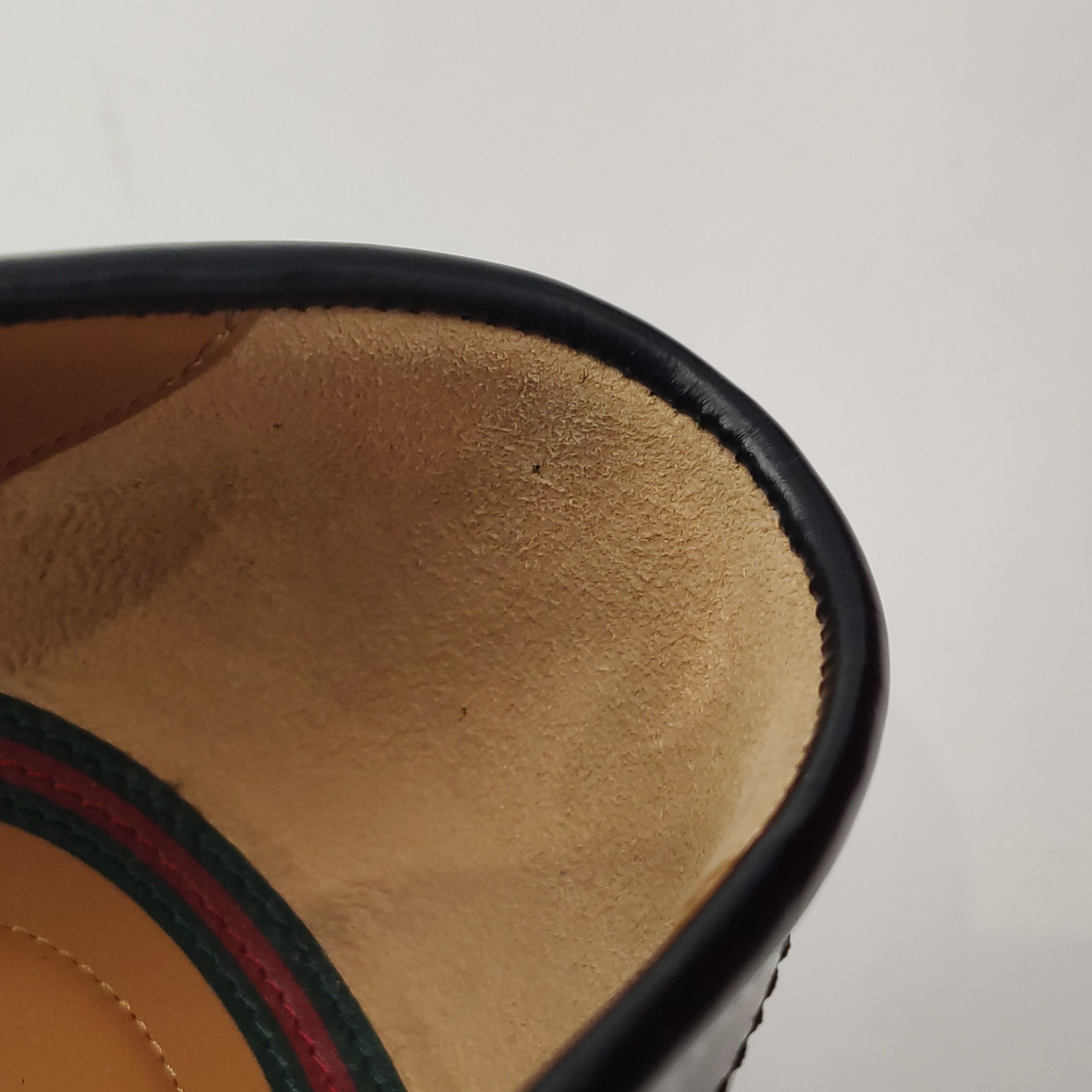 Gucci Gucci Web Stripe Leather Loafers US 11 Size US 11 / EU 44 - 14 Thumbnail