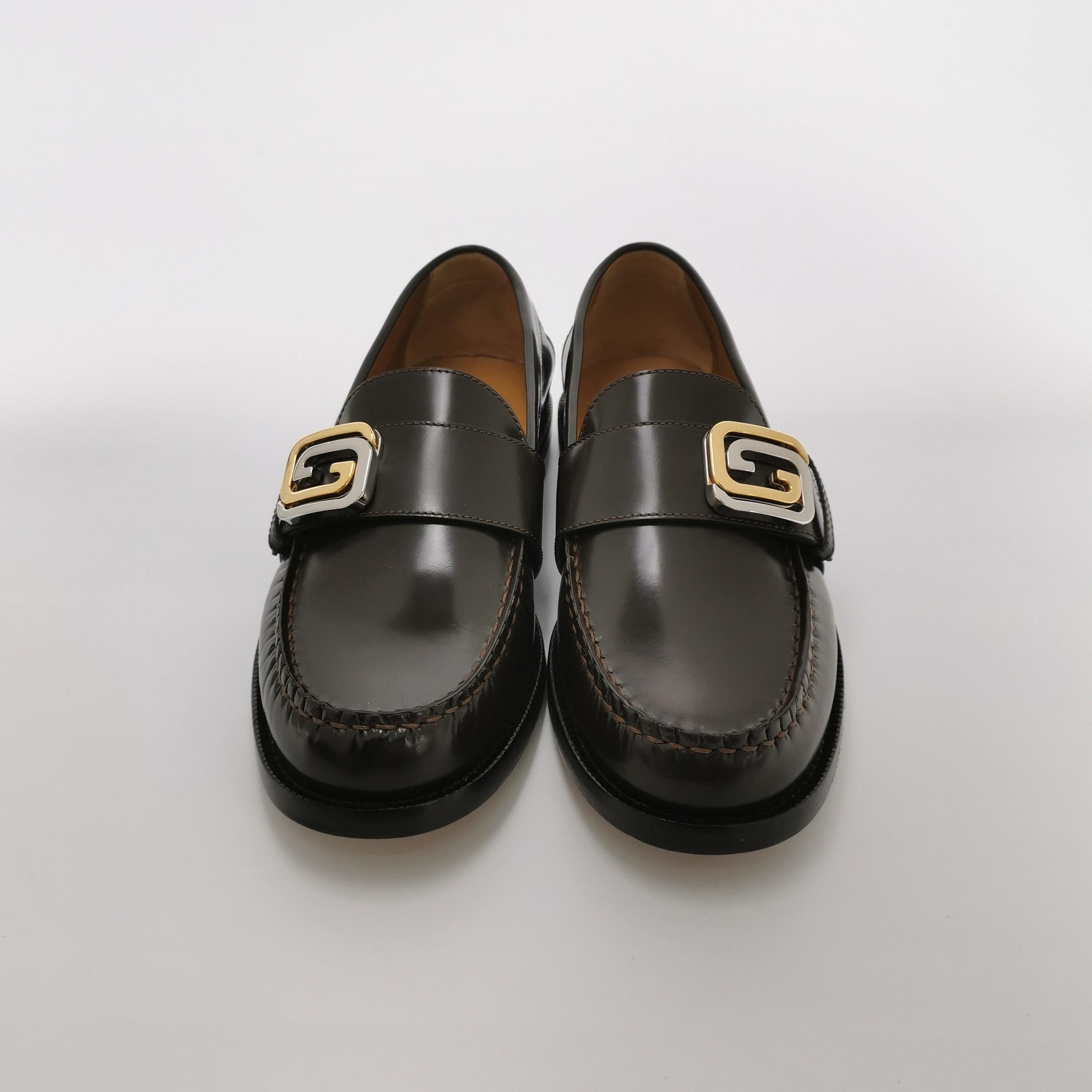 Gucci Gucci Interlocking G Leather Loafers 5.5 Size US 6 / EU 39 - 4 Thumbnail