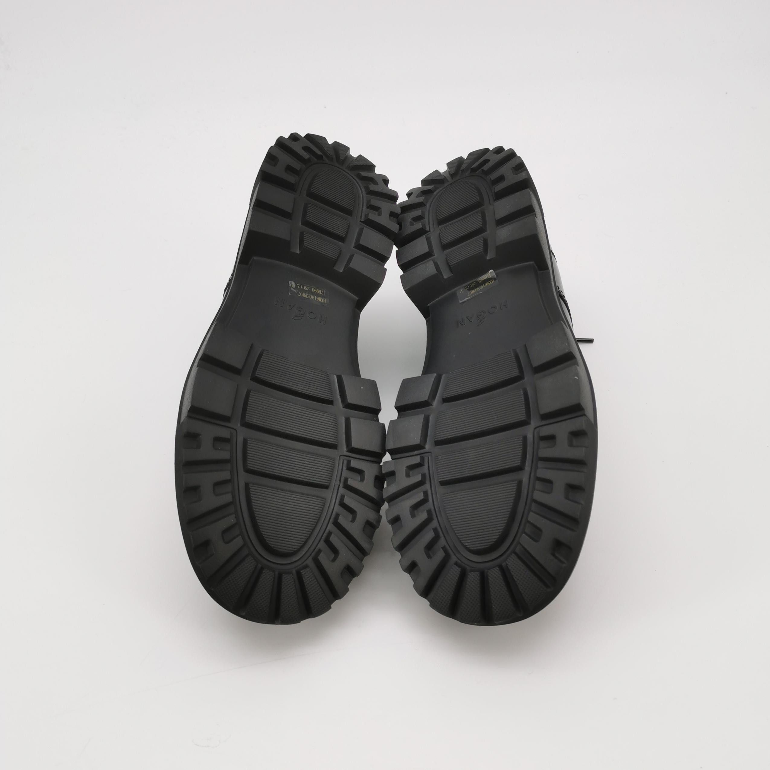 Hogan Hogan Black Leather Lace-Up Shoes US 7 Size US 7 / EU 40 - 6 Thumbnail