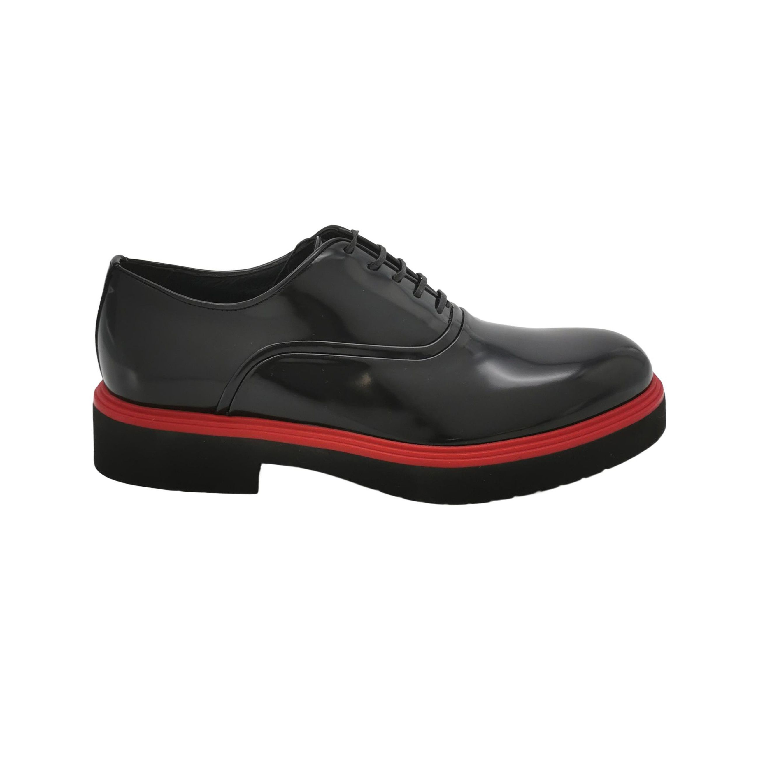 Salvatore Ferragamo Ferragamo Red Trim Platform Oxford Shoes 40 Size US 10 / IT 40 - 2 Thumbnail