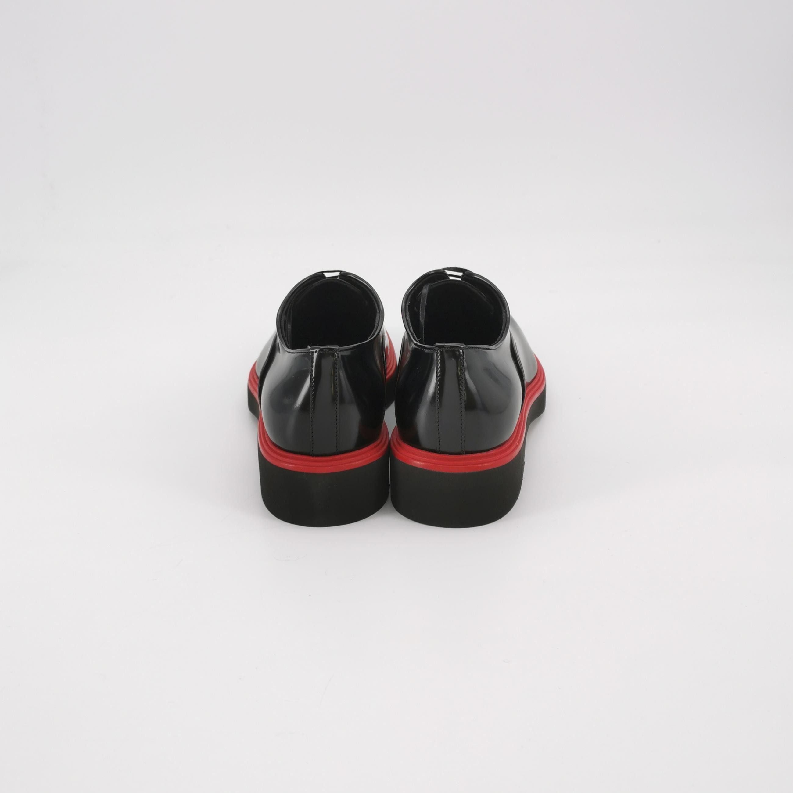 Salvatore Ferragamo Ferragamo Red Trim Platform Oxford Shoes 40 Size US 10 / IT 40 - 5 Thumbnail