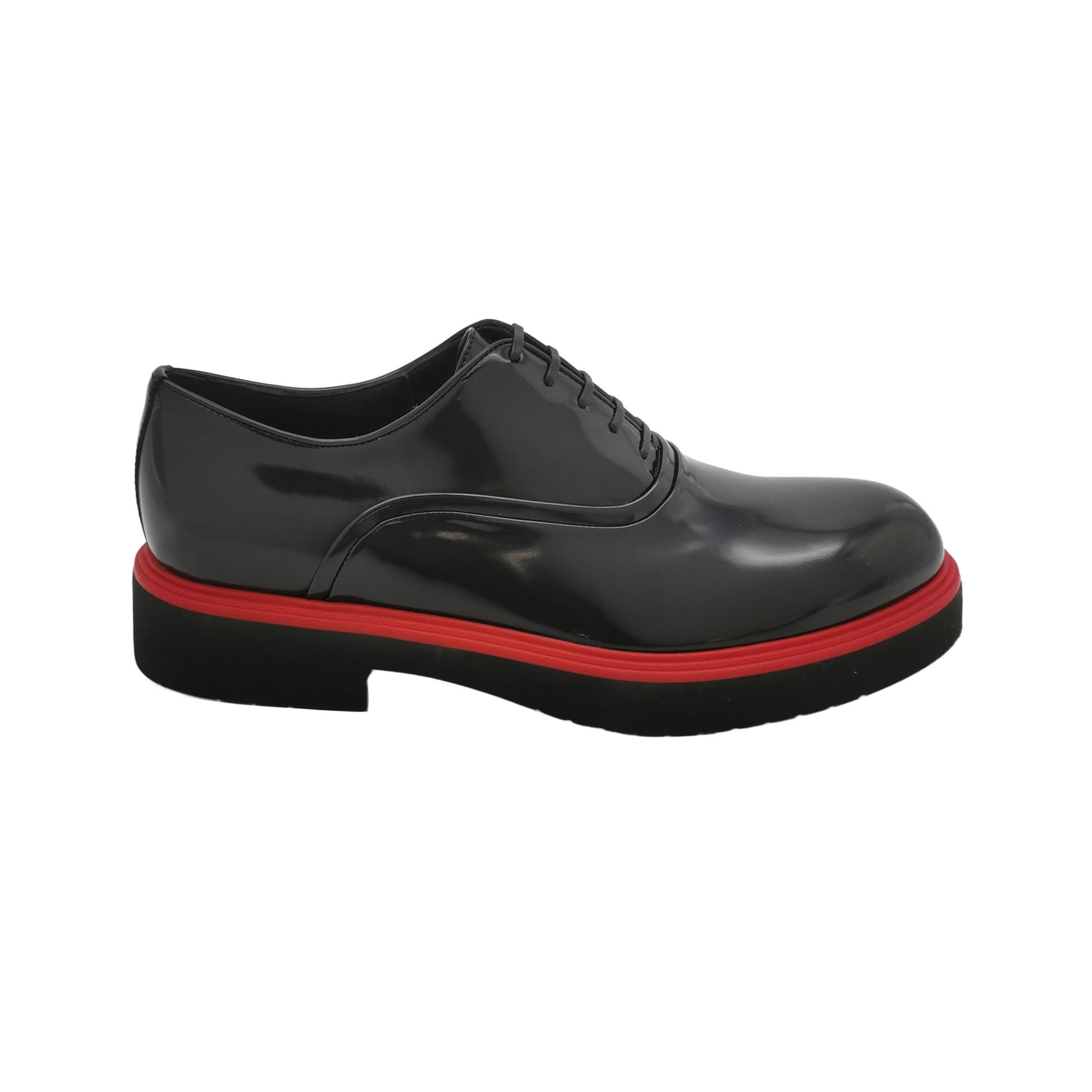 Salvatore Ferragamo Salvatore Ferragamo Red Trim Leather Oxfords 40.5 Size US 7 / EU 40 - 2 Thumbnail