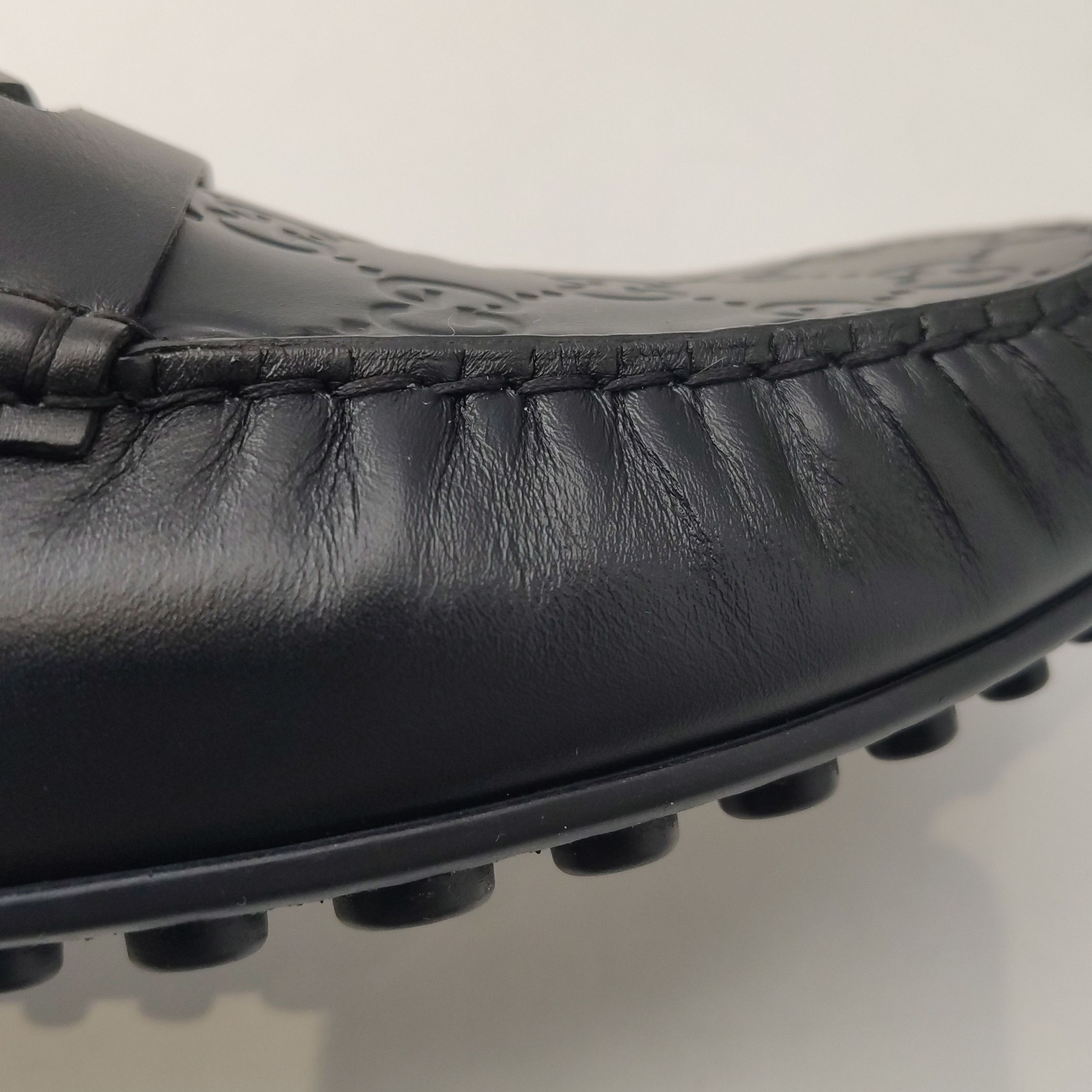 Gucci Gucci GG Embossed Leather Loafers 45.5 Size US 12 / EU 45 - 12 Thumbnail