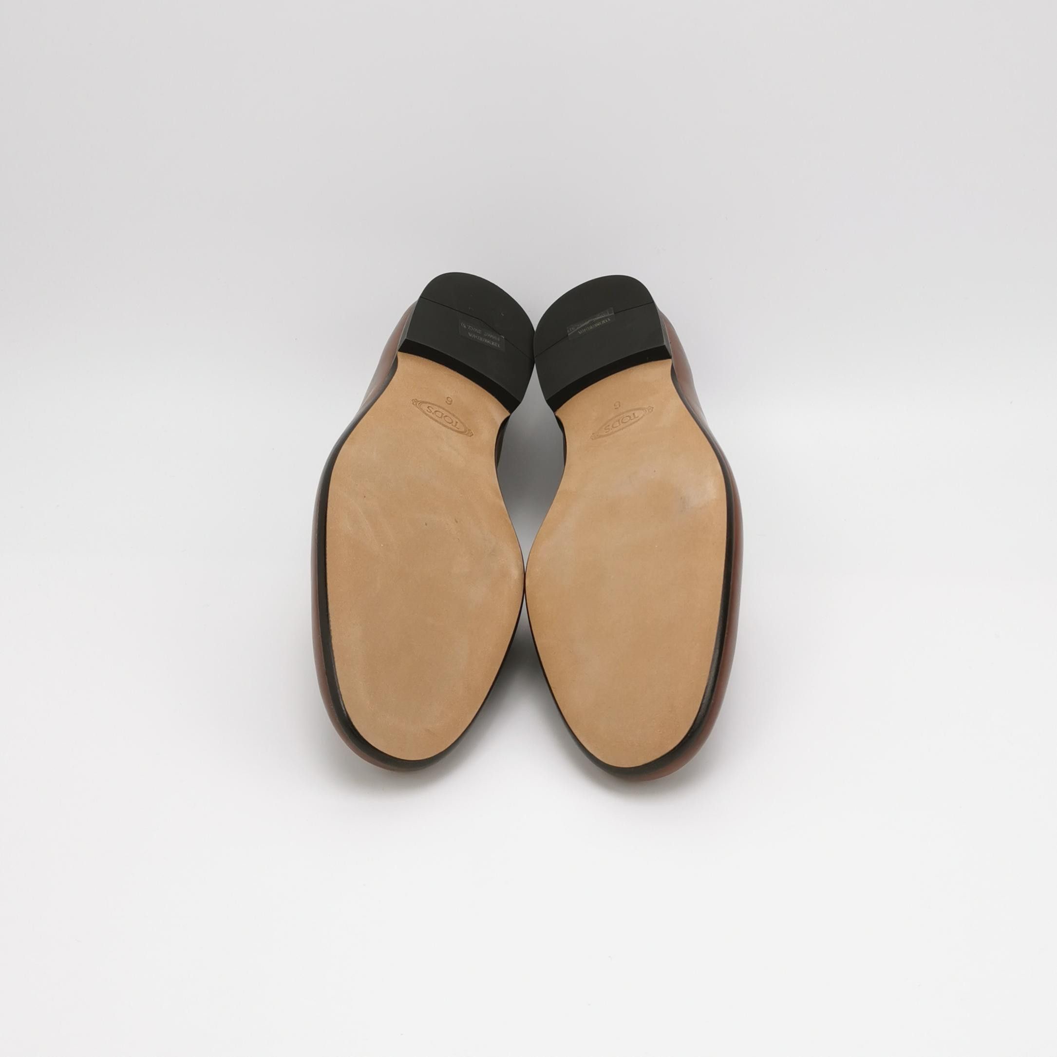 Tod's Tod's Brown Leather T-Chain Loafers US 7 Size US 7 / EU 40 - 6 Thumbnail
