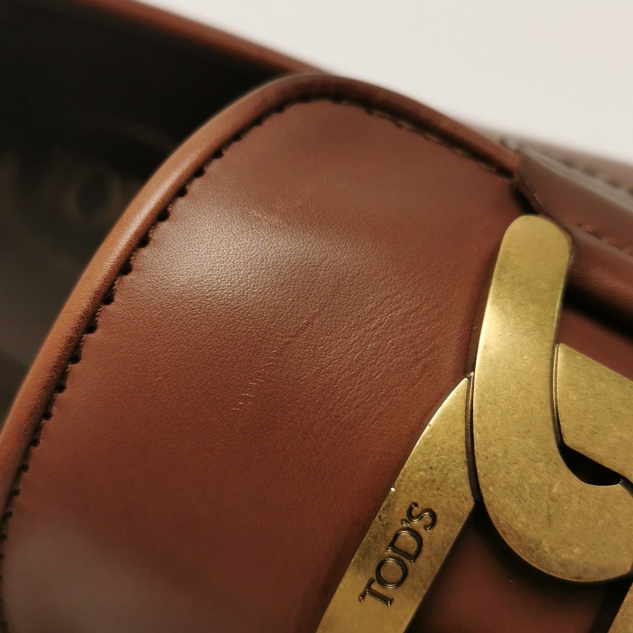 Tod's Tod's Brown Leather T-Chain Loafers US 7 Size US 7 / EU 40 - 11 Thumbnail