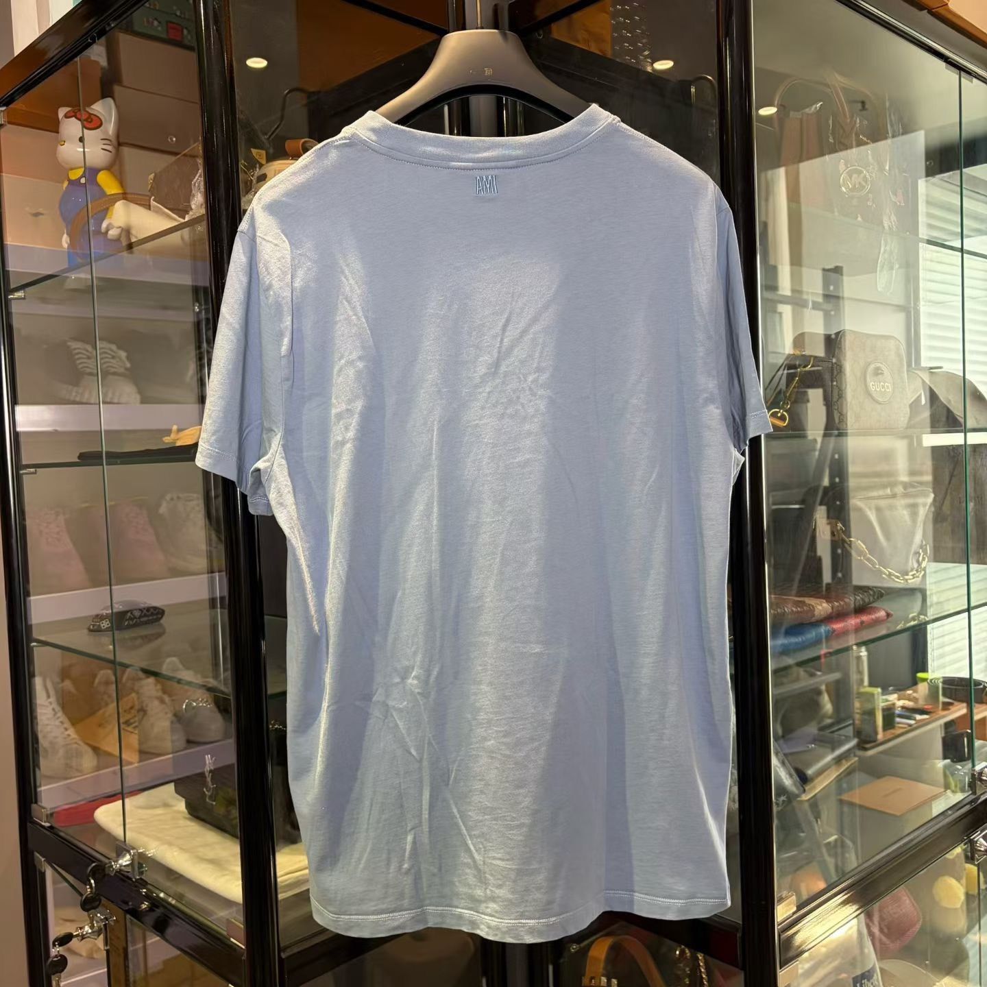 AMI AMI Embroidered Blue T-Shirt l Men Size US L / EU 52-54 / 3 - 2 Thumbnail