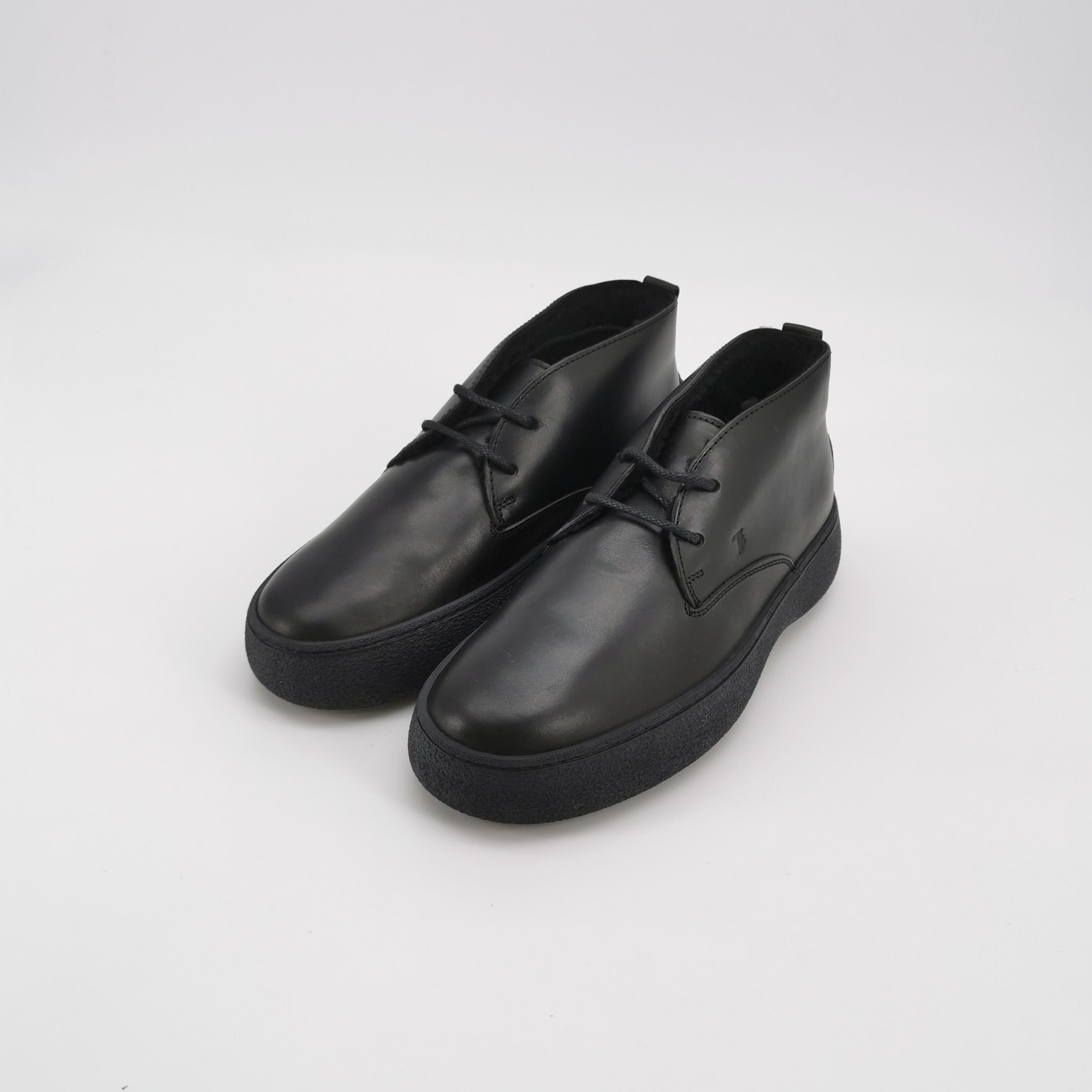 Tod's Tod's Black Leather Chukka Sneakers Size 40.5 Size US 7 / EU 40 - 3 Thumbnail
