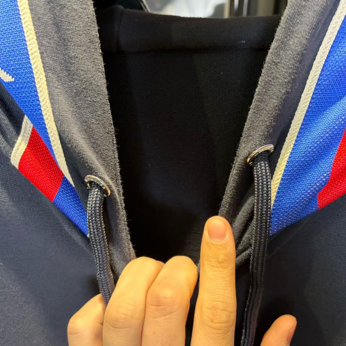 Moncler Moncler Casual Striped Blue Light Jacket l Men Size US L / EU 52-54 / 3 - 4 Thumbnail