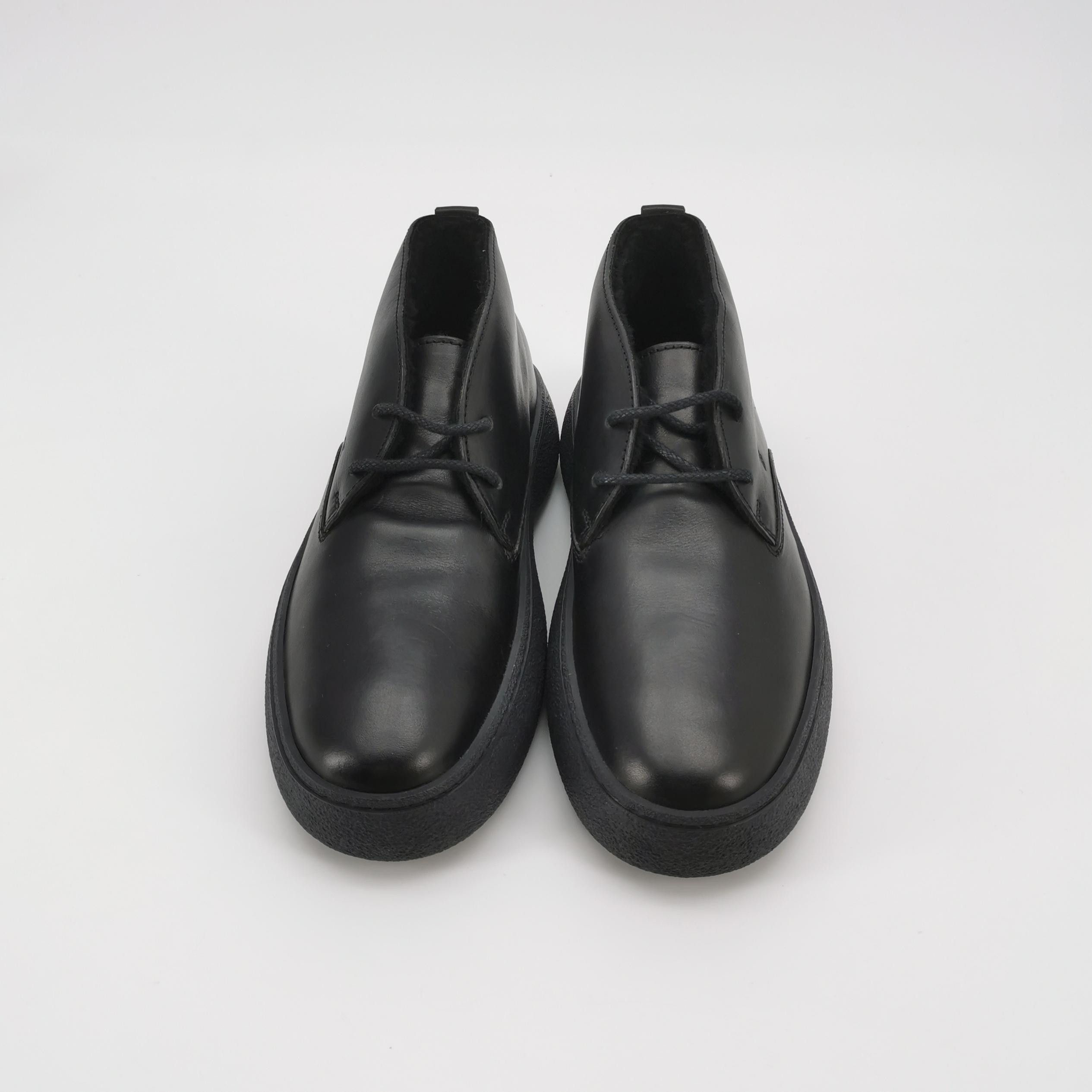 Tod's Tod's Black Leather Lug Sole Chukka Shoes 41 Size US 8 / EU 41 - 4 Thumbnail