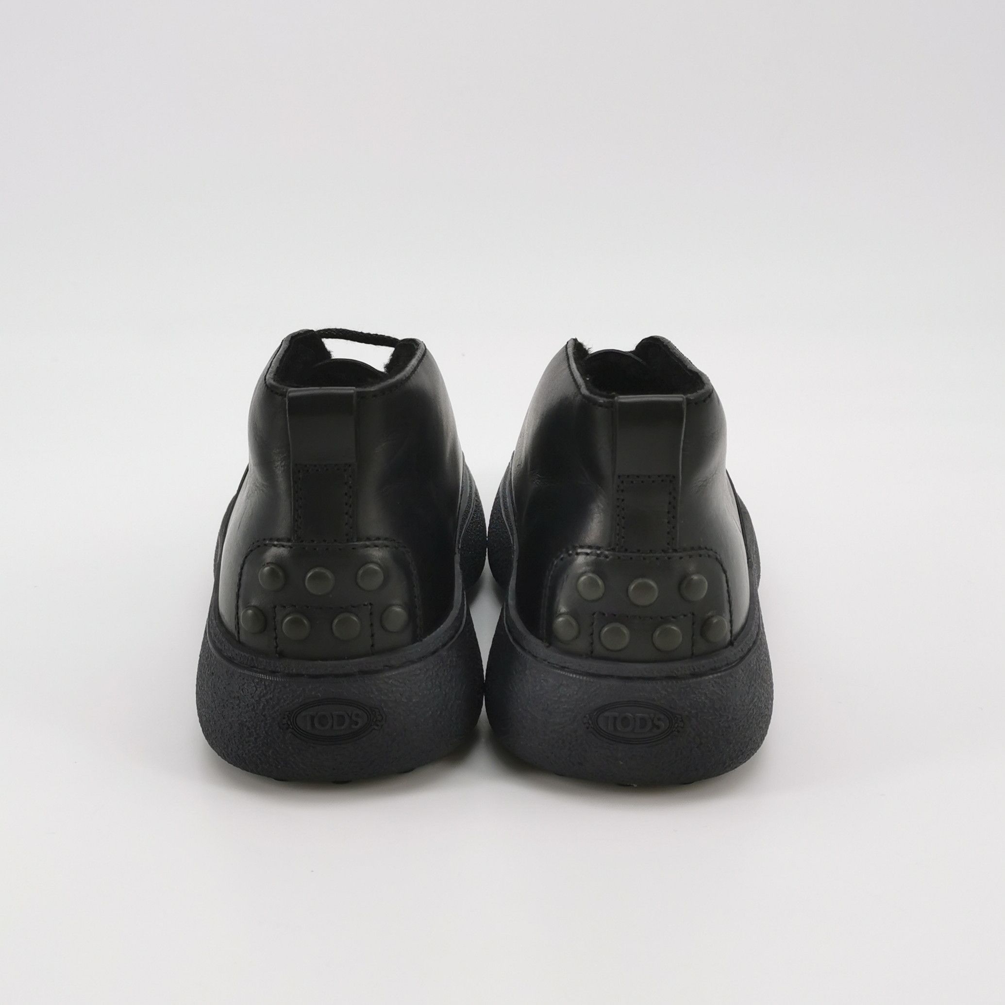 Tod's Tod's Black Leather Lug Sole Chukka Shoes 41 Size US 8 / EU 41 - 5 Thumbnail