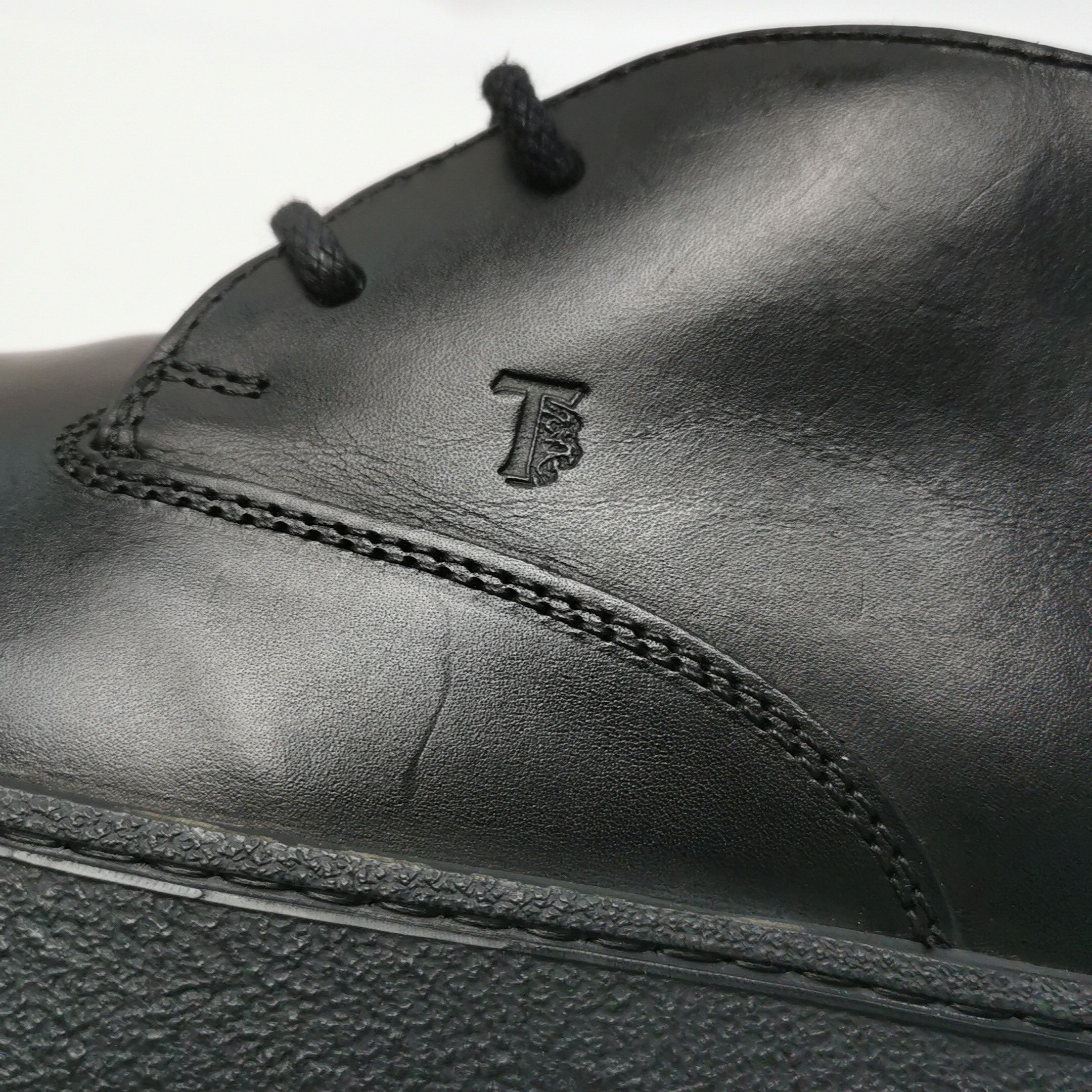 Tod's Tod's Black Leather Casual Derbies EU 41 Size US 8 / EU 41 - 11 Thumbnail