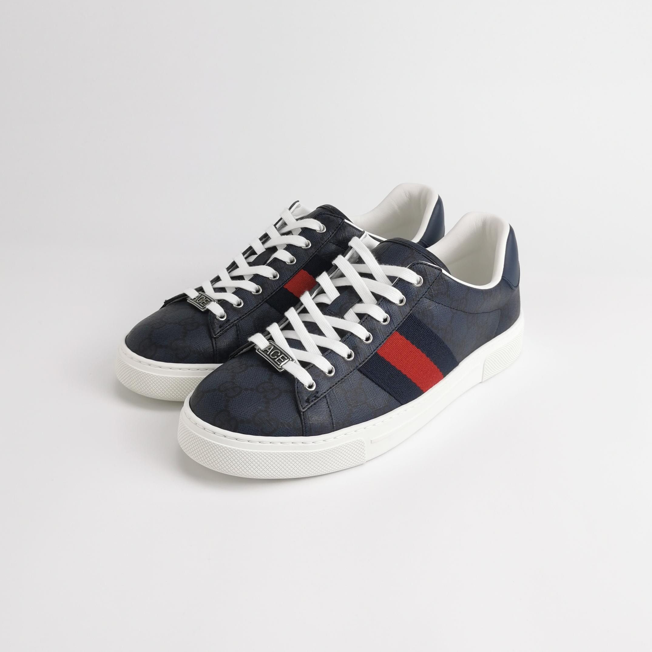 Gucci Gucci Ace GG Monogram Stripe Sneakers Size 8.5 Size US 8 / EU 41 - 3 Thumbnail