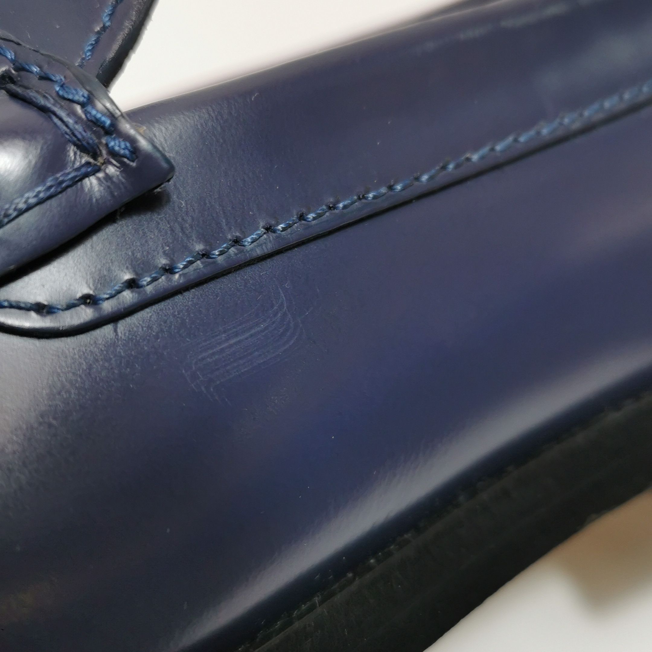 Gucci Gucci Navy Leather Horsebit Loafers Size 41 Size US 8 / EU 41 - 12 Thumbnail