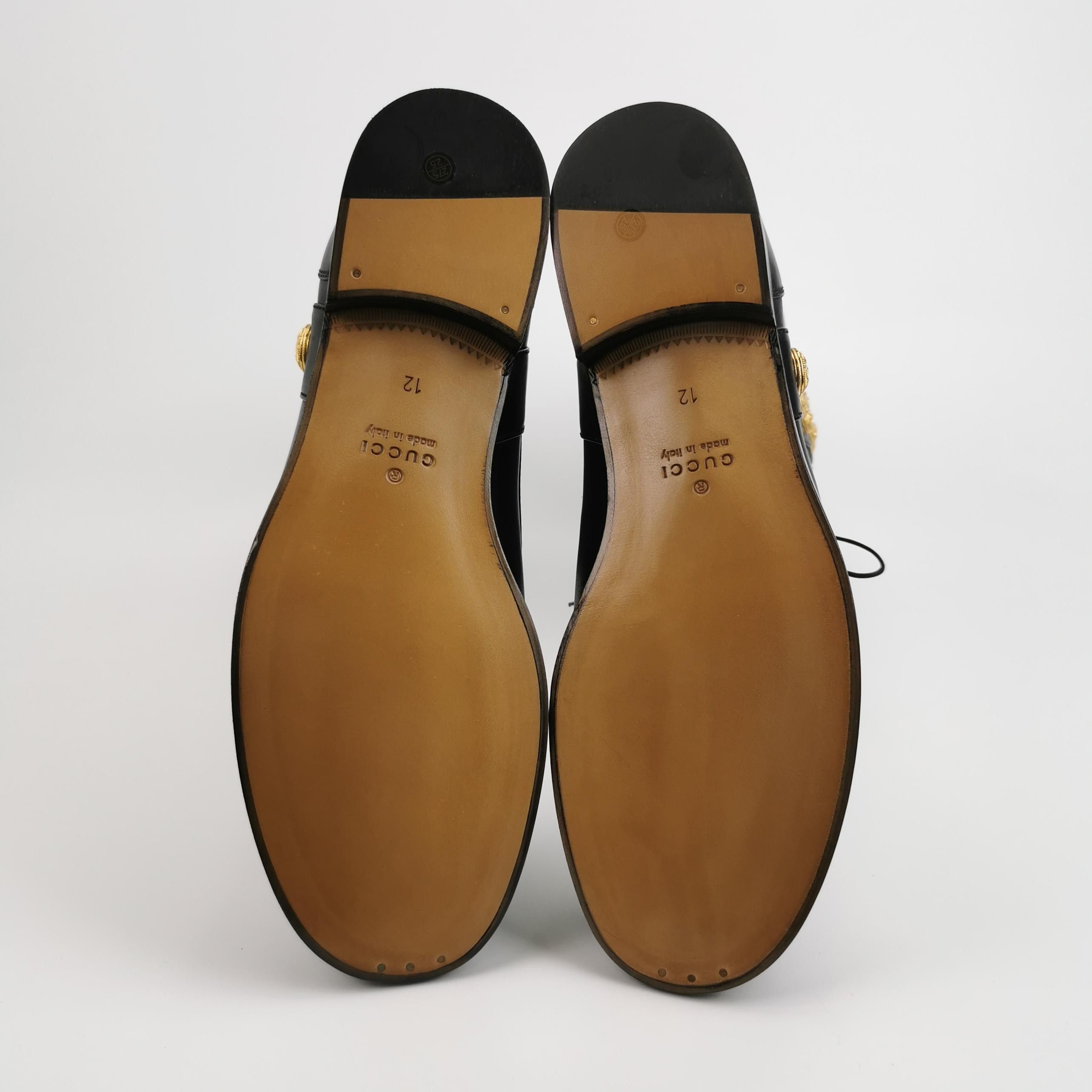 Gucci Gucci Button Detail Lace-Up Leather Boots Size 13 Size US 13 / EU 46 - 6 Thumbnail