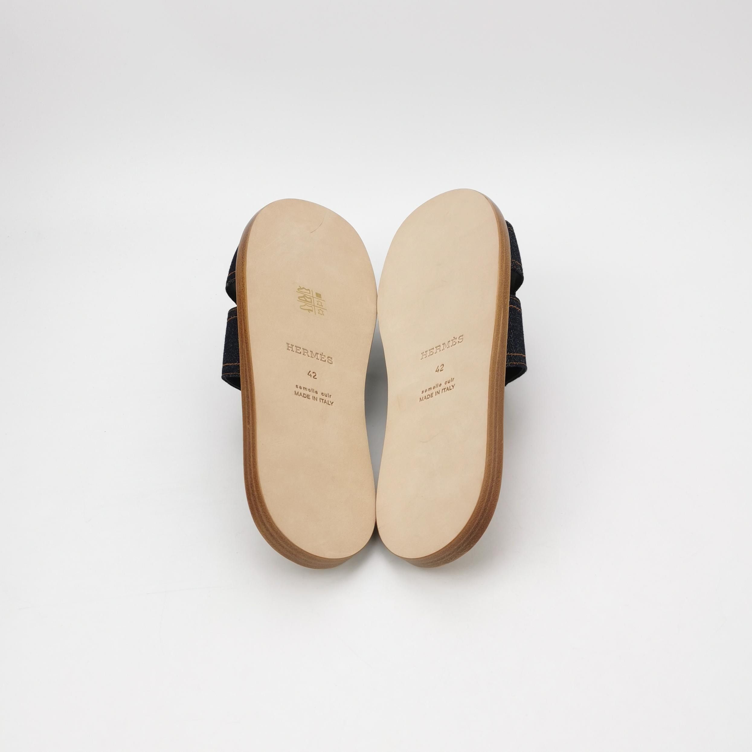 Hermes Hermes Canvas Izmir H Sandals 42 Size US 9 / EU 42 - 6 Thumbnail