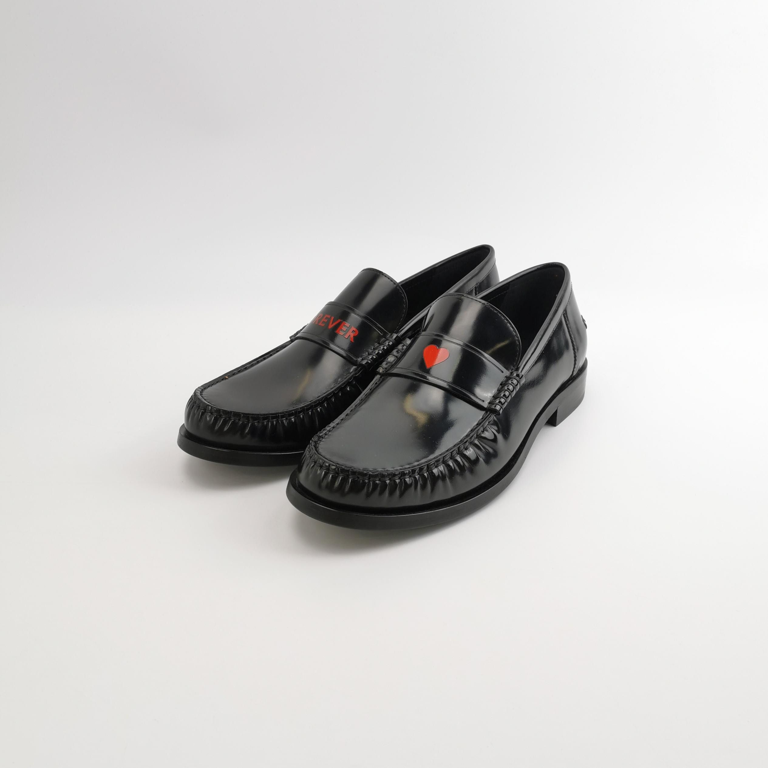 Salvatore Ferragamo Salvatore Ferragamo FOREVER Heart Leather Loafers EU 42 Size US 9 / EU 42 - 3 Thumbnail