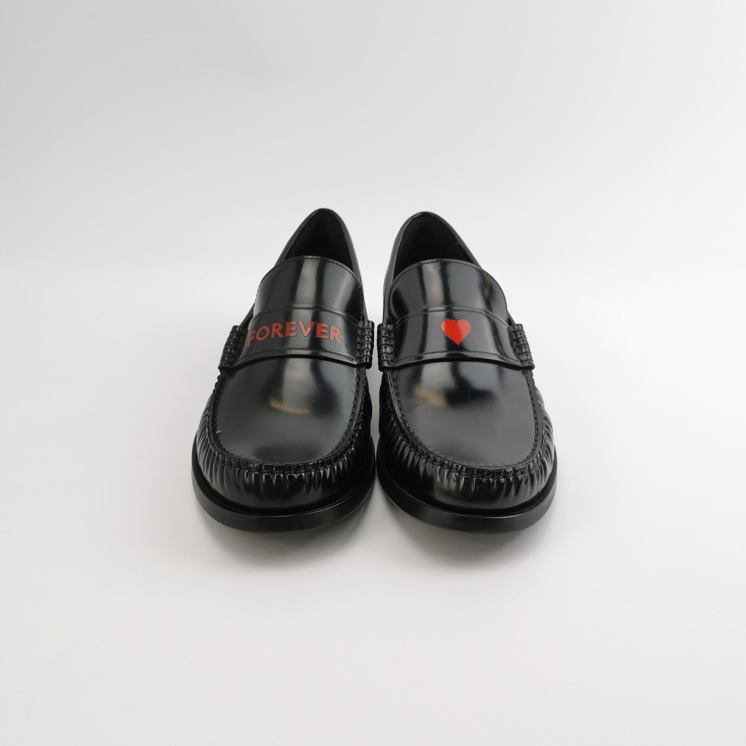 Salvatore Ferragamo Salvatore Ferragamo FOREVER Heart Leather Loafers EU 42 Size US 9 / EU 42 - 4 Thumbnail