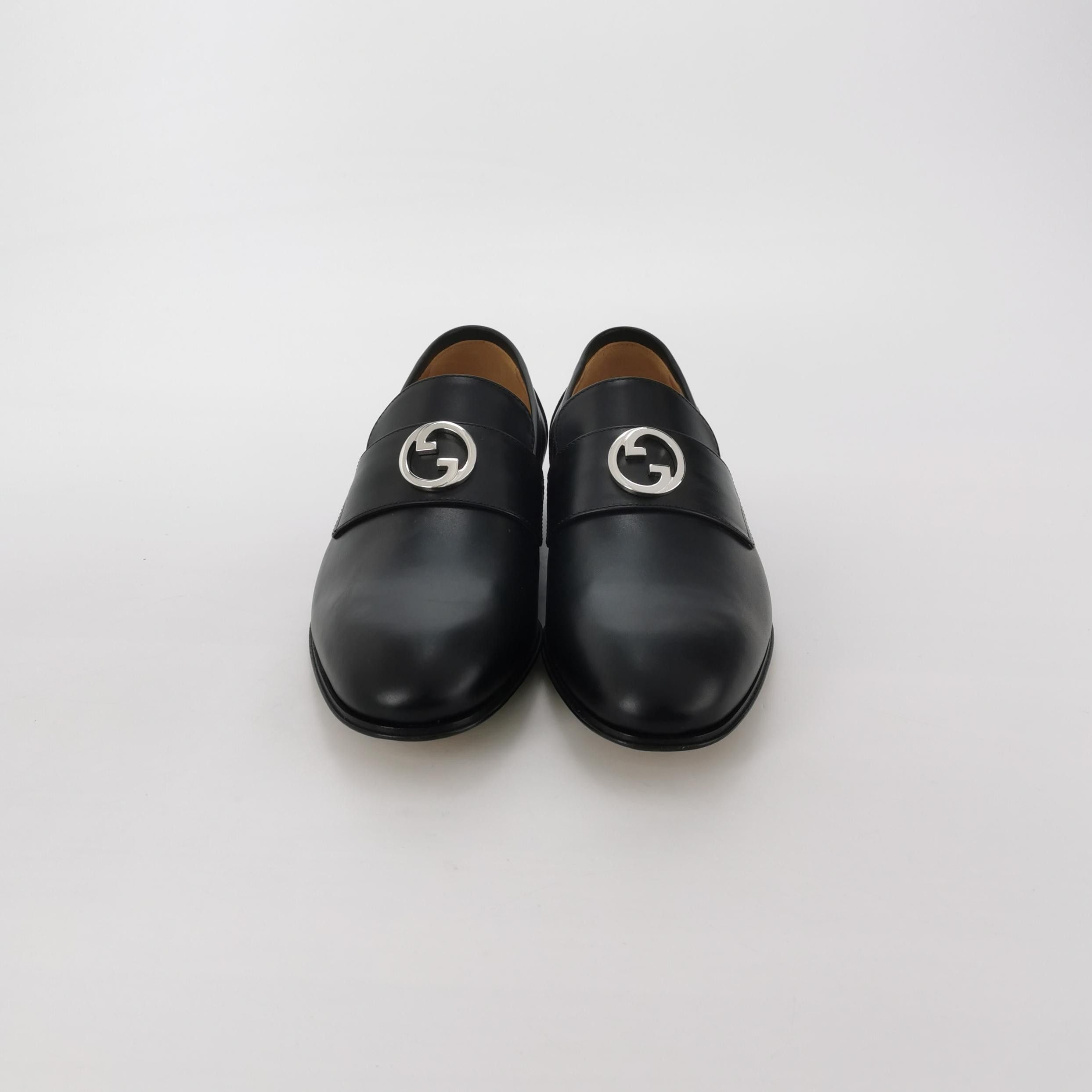 Gucci Gucci Interlocking G Leather Loafers Size 39.5 Size US 6 / EU 39 - 4 Thumbnail