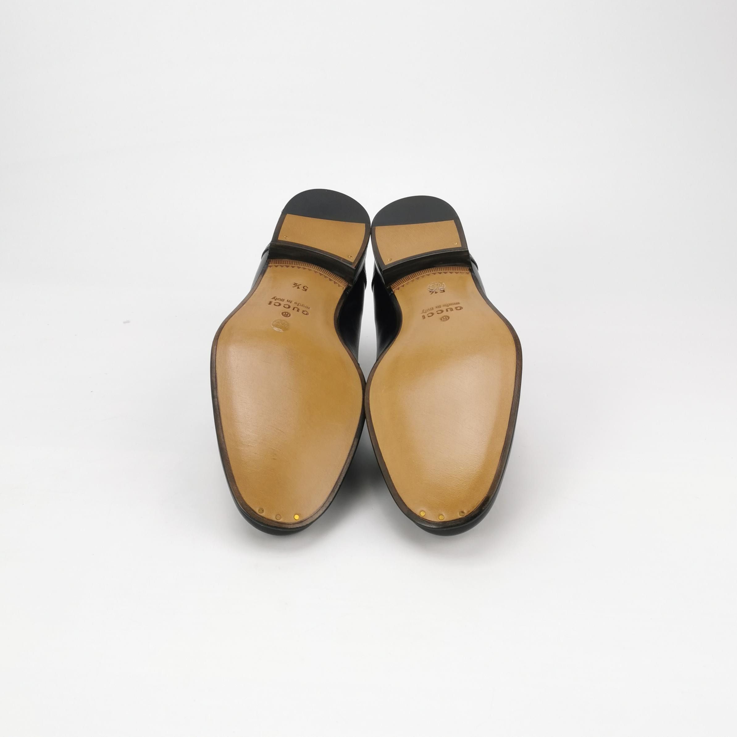 Gucci Gucci Interlocking G Leather Loafers Size 39.5 Size US 6 / EU 39 - 6 Thumbnail