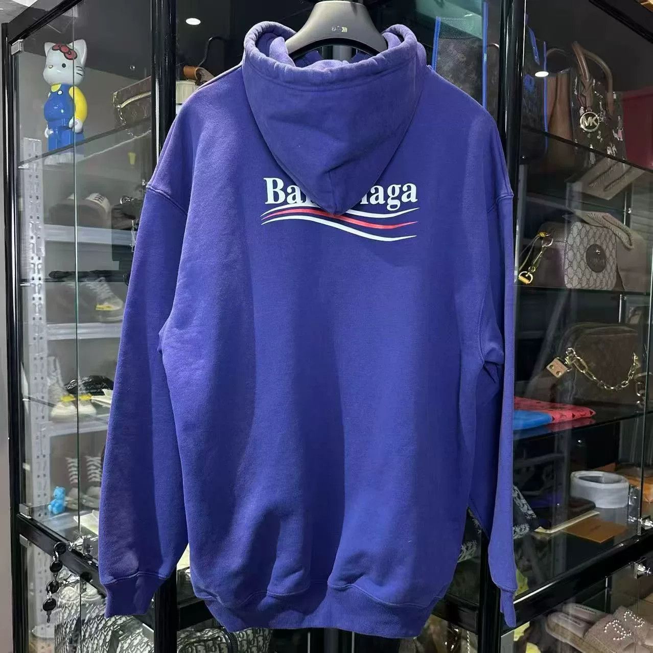 Balenciaga Balenciaga Blue Hoodie s Men Size US S / EU 44-46 / 1 - 2 Thumbnail