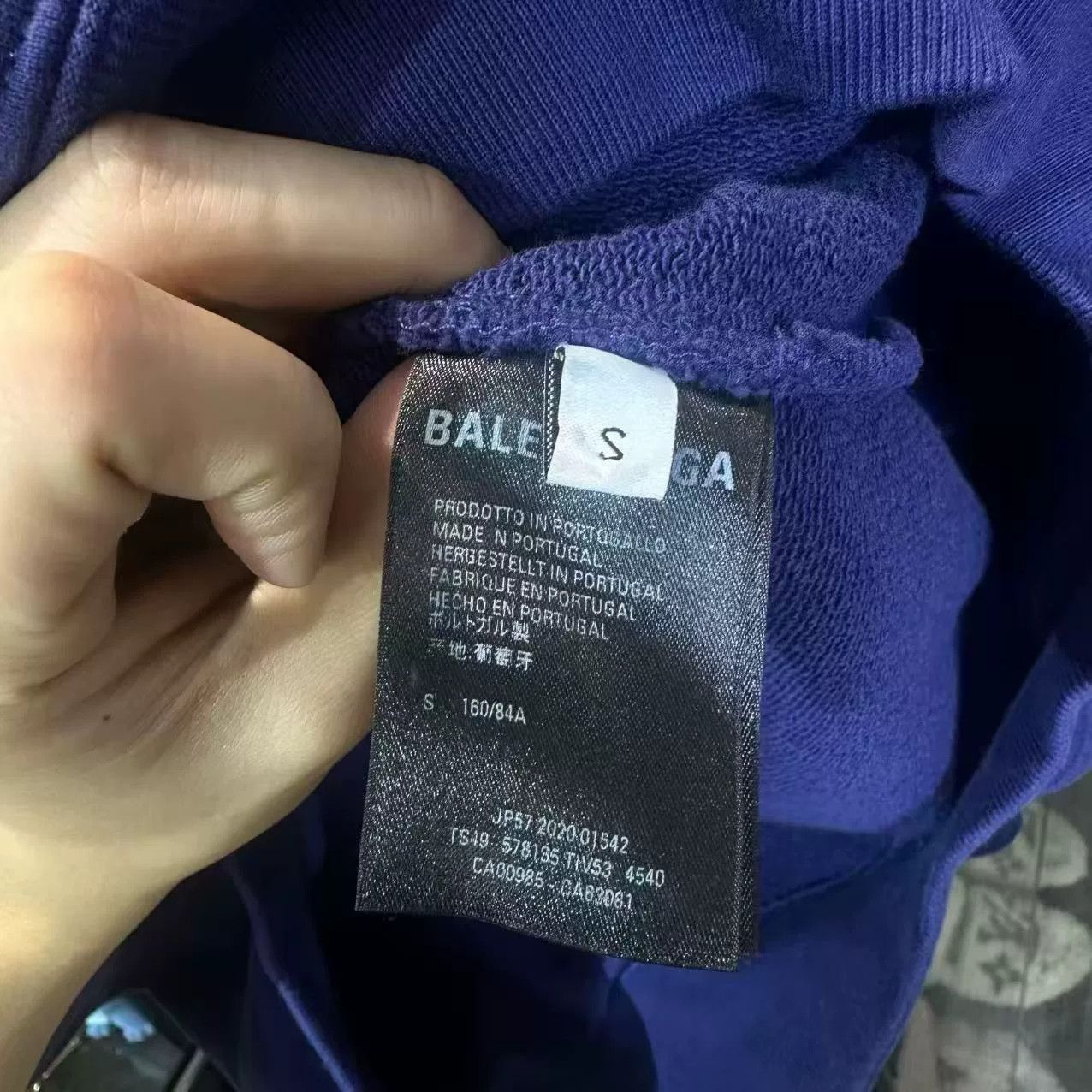 Balenciaga Balenciaga Blue Hoodie s Men Size US S / EU 44-46 / 1 - 5 Thumbnail