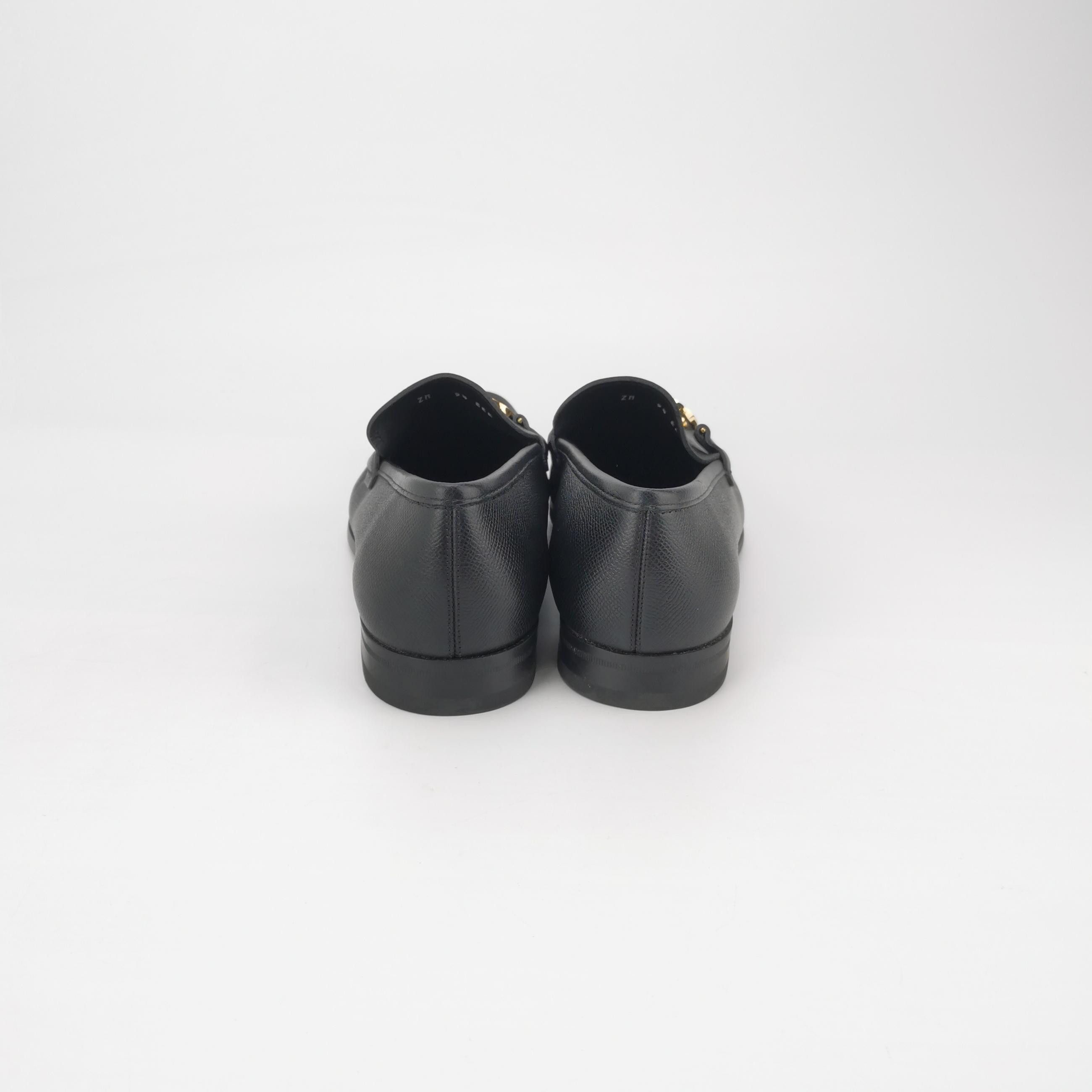 Salvatore Ferragamo Salvatore Ferragamo Gancini Bit Grained Leather Loafers 10 Size US 10 / EU 43 - 5 Thumbnail