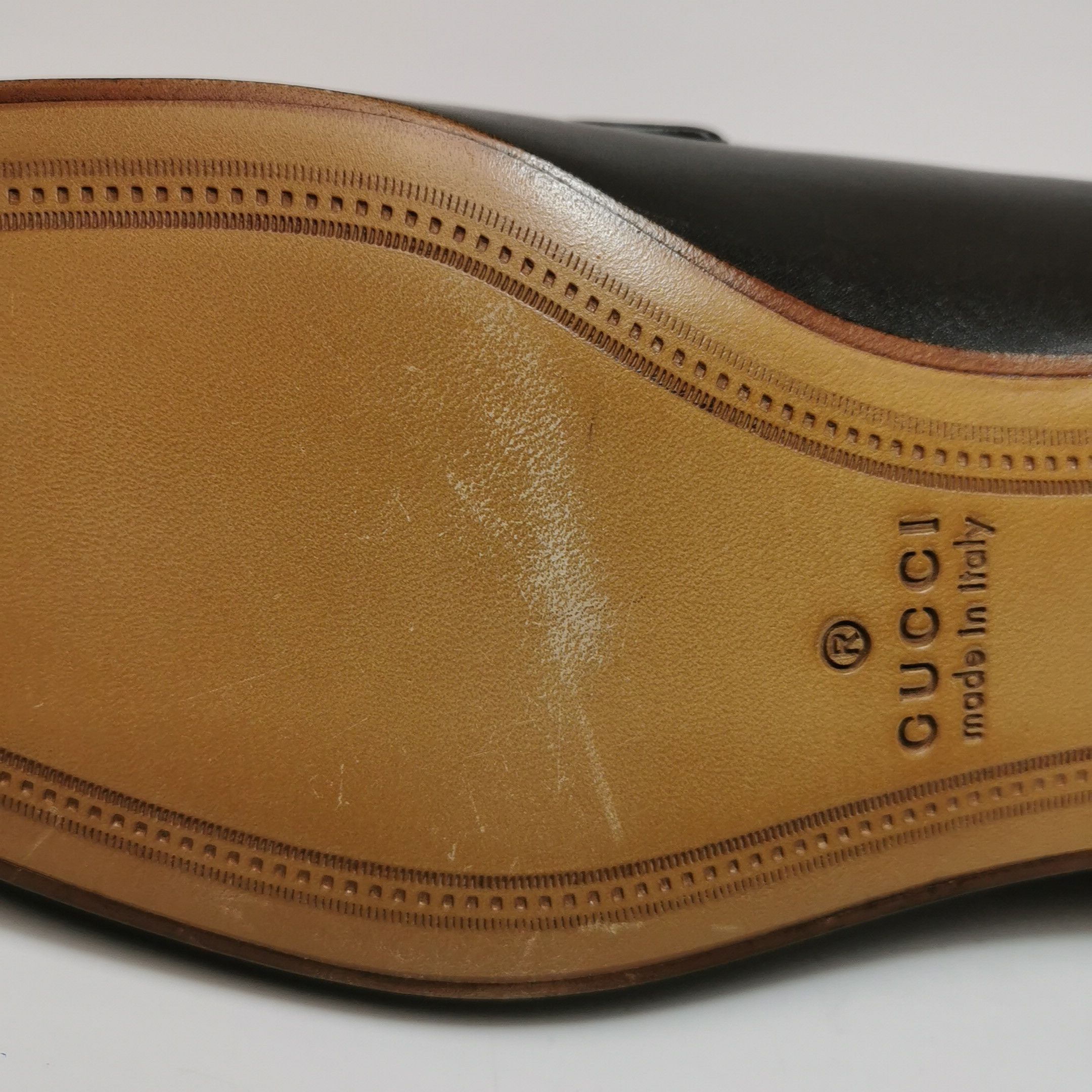 Gucci Gucci Embossed Leather Horsebit Loafers 7 Size US 8 / EU 41 - 14 Thumbnail
