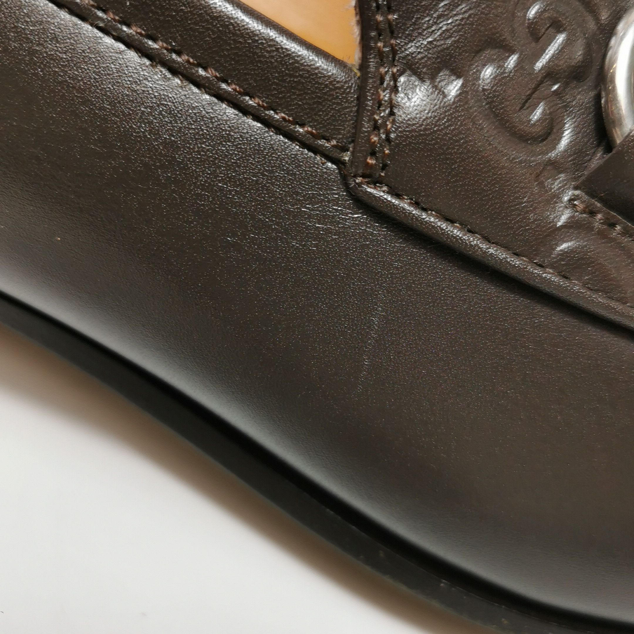 Gucci Gucci Embossed Leather Horsebit Loafers 7 Size US 8 / EU 41 - 18 Thumbnail