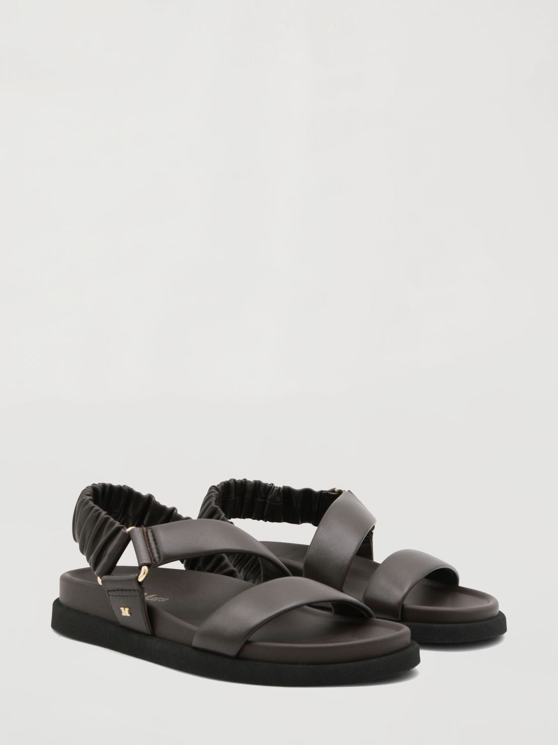 Max Mara Max Mara Heeled Sandal Woman Cocoa Size US 7 / IT 37 - 2 Thumbnail