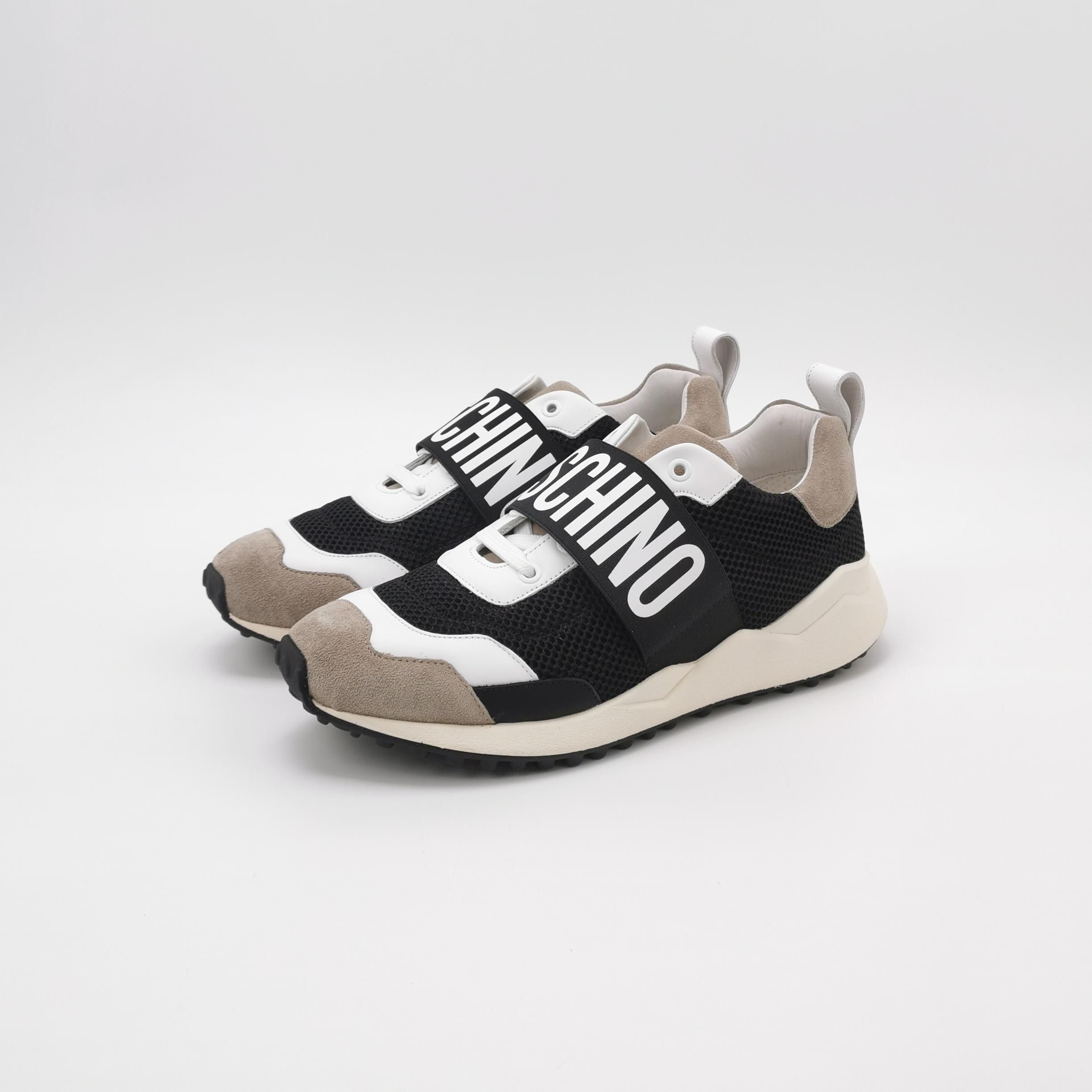 Moschino Moschino Logo Strap Mesh Sneakers 41 Size US 8 / EU 41 - 3 Thumbnail