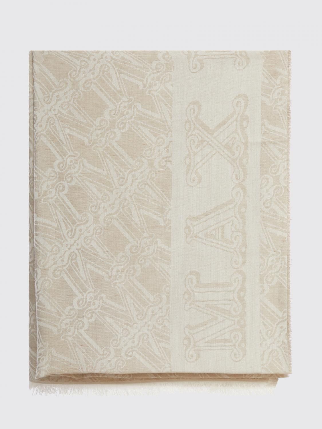 Max Mara Max Mara Scarf Woman Beige Size ONE SIZE - 2 Thumbnail